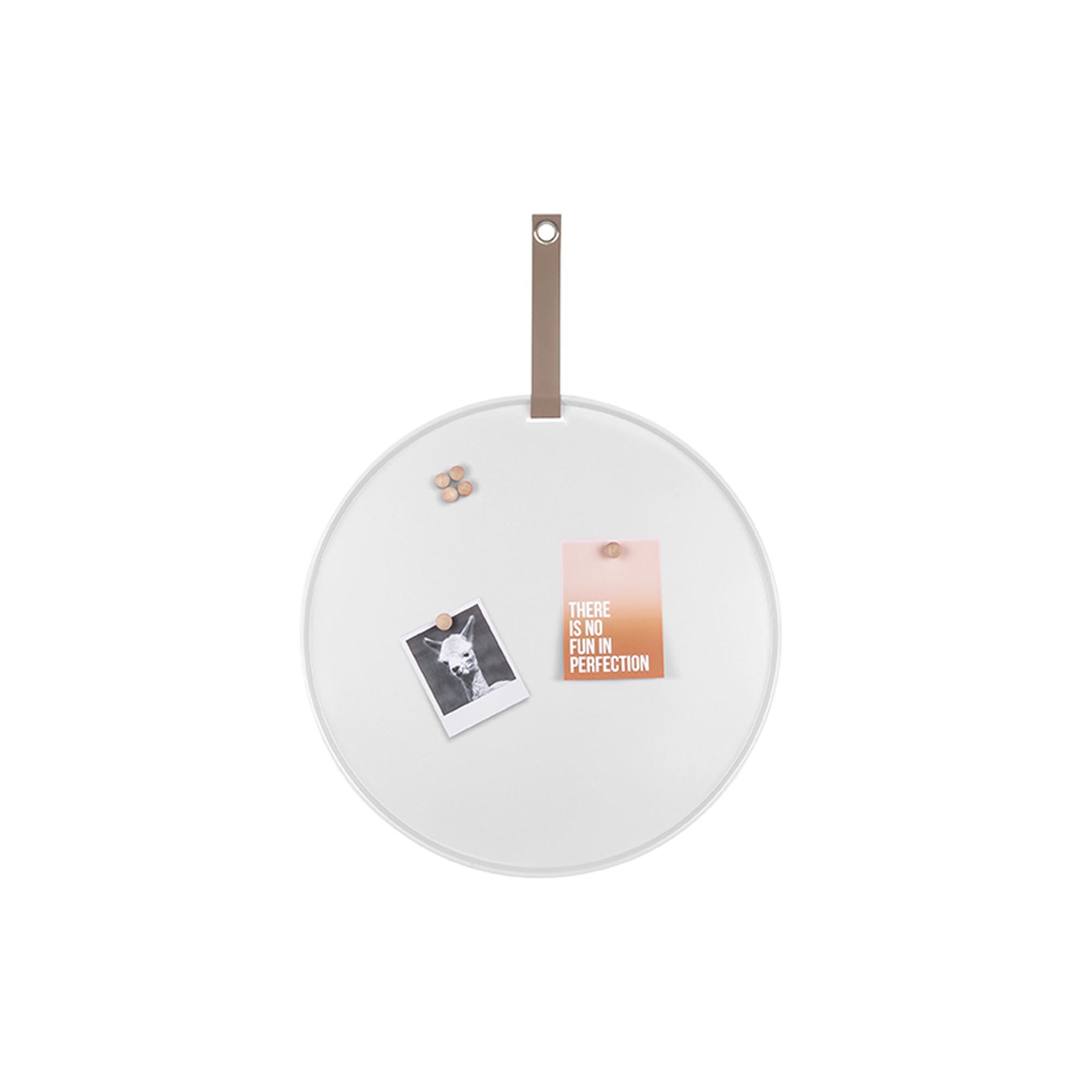 Tableau magnétique blanc diam 50cm