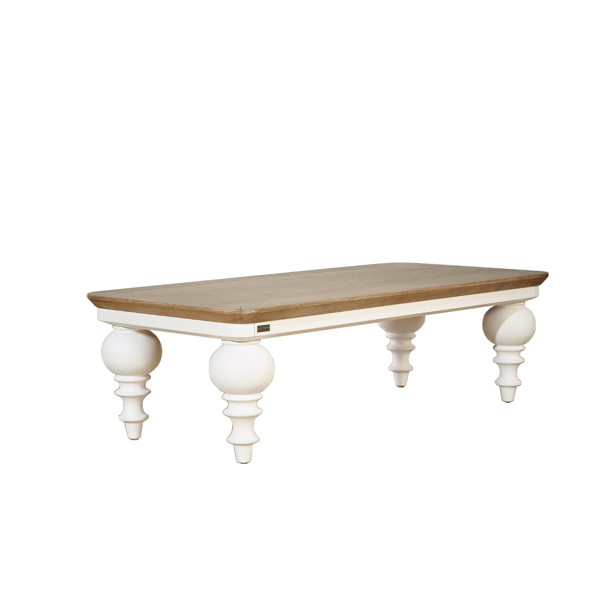 Table basse rectangulaire plateau en chêne blanche