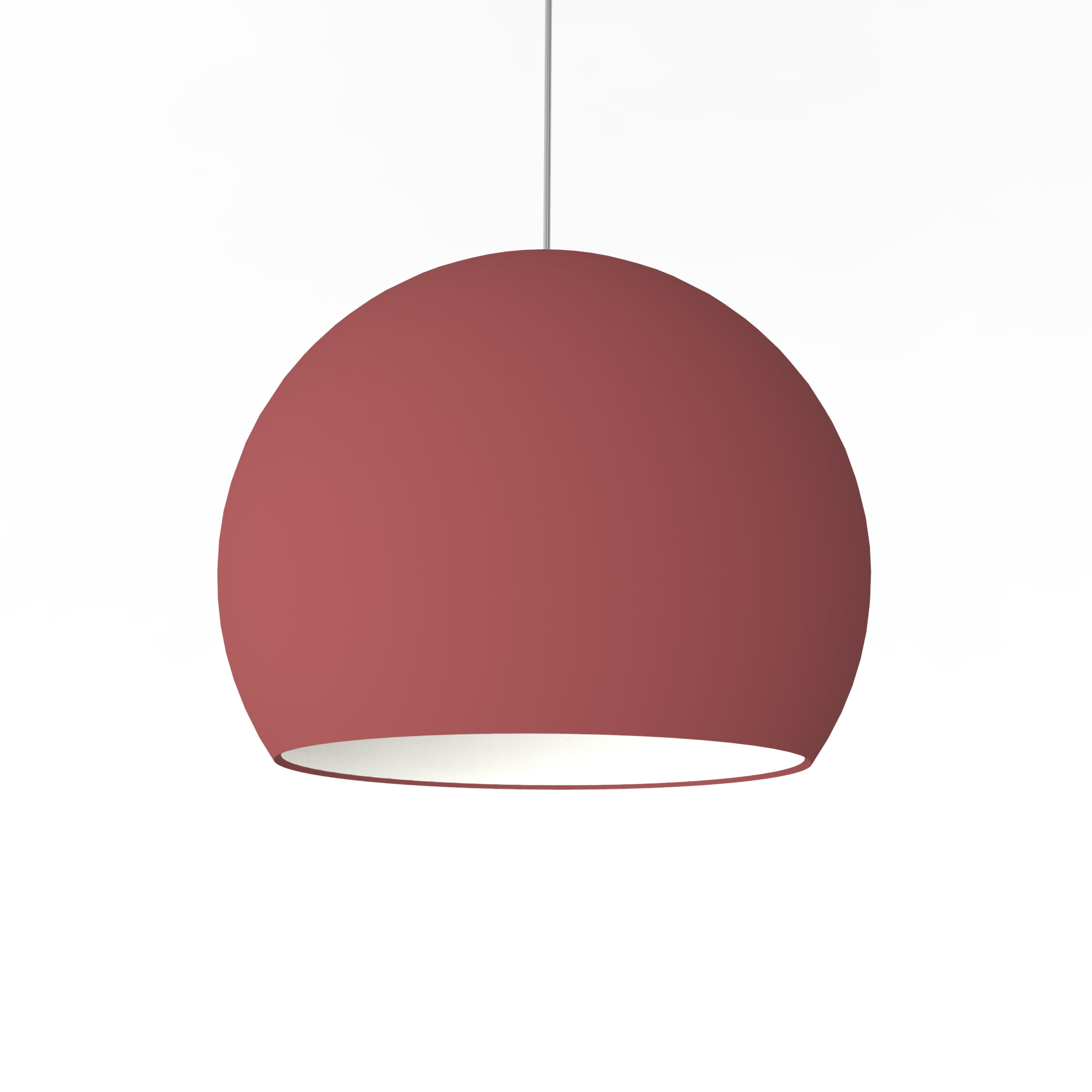 Suspension métal rouge et blanc 40cm