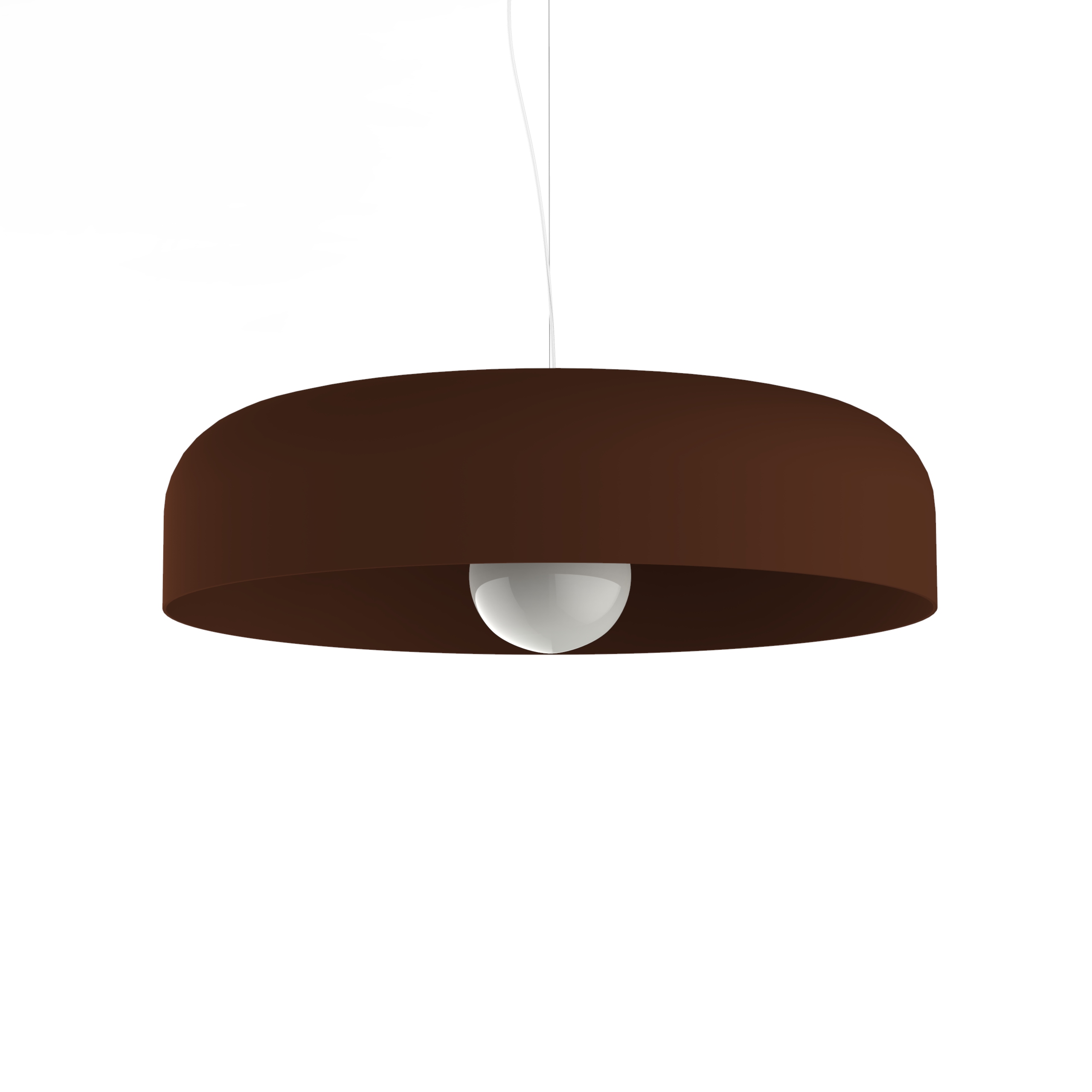 Suspension en métal marron E27