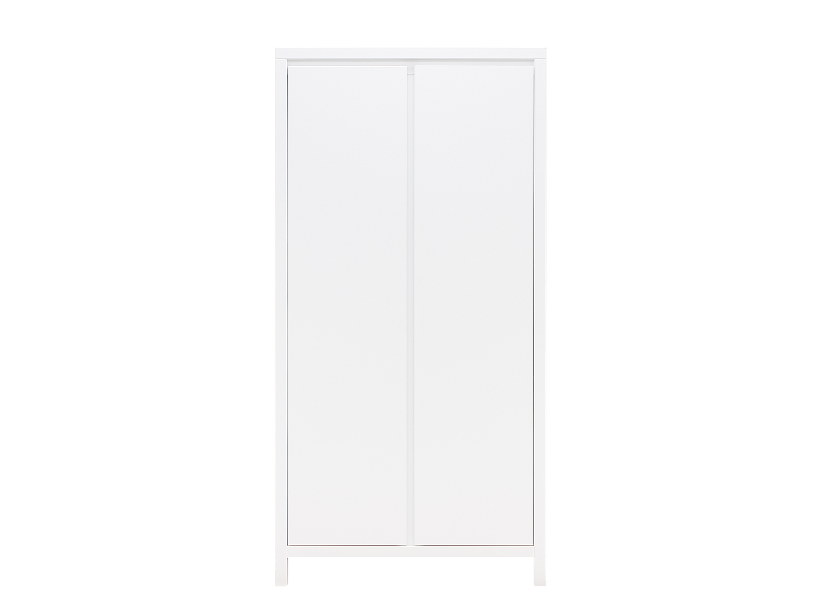 Armoire 2-portes blanc en MDF