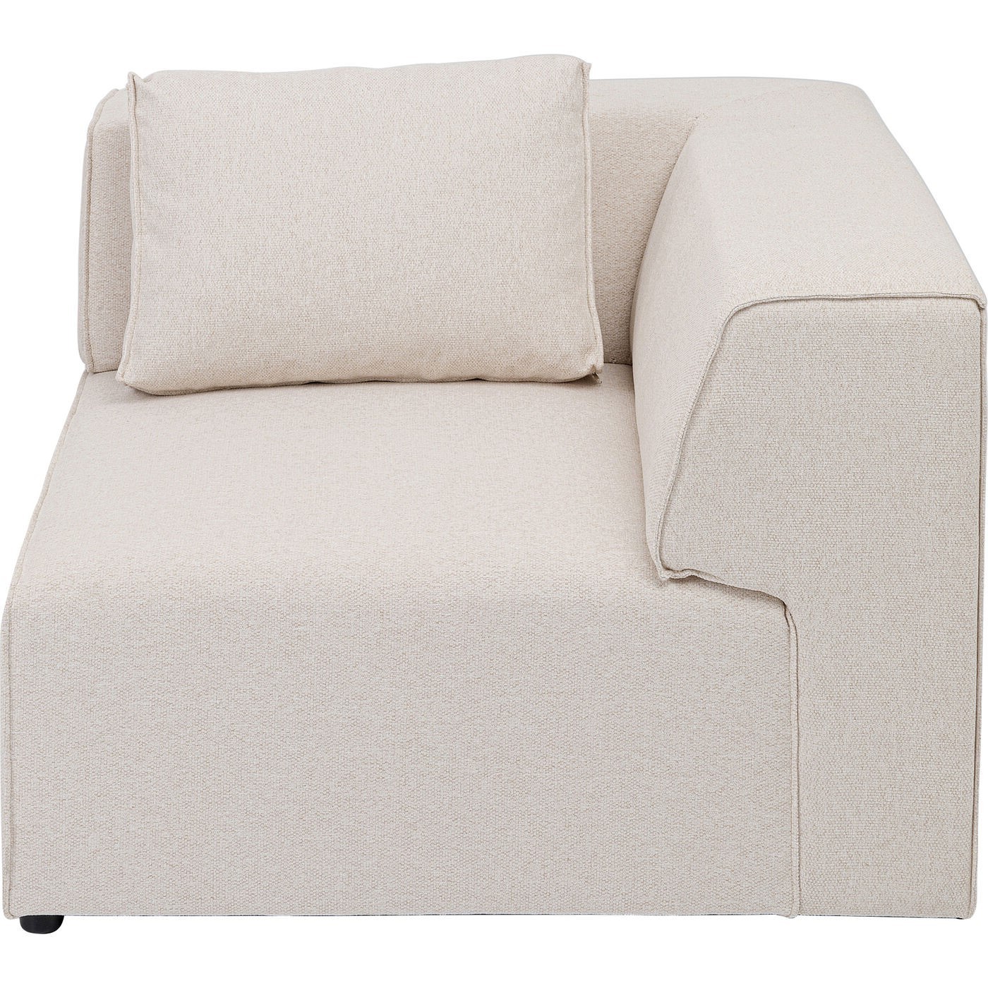 Angle droite pour canapé modulable en tissu crème