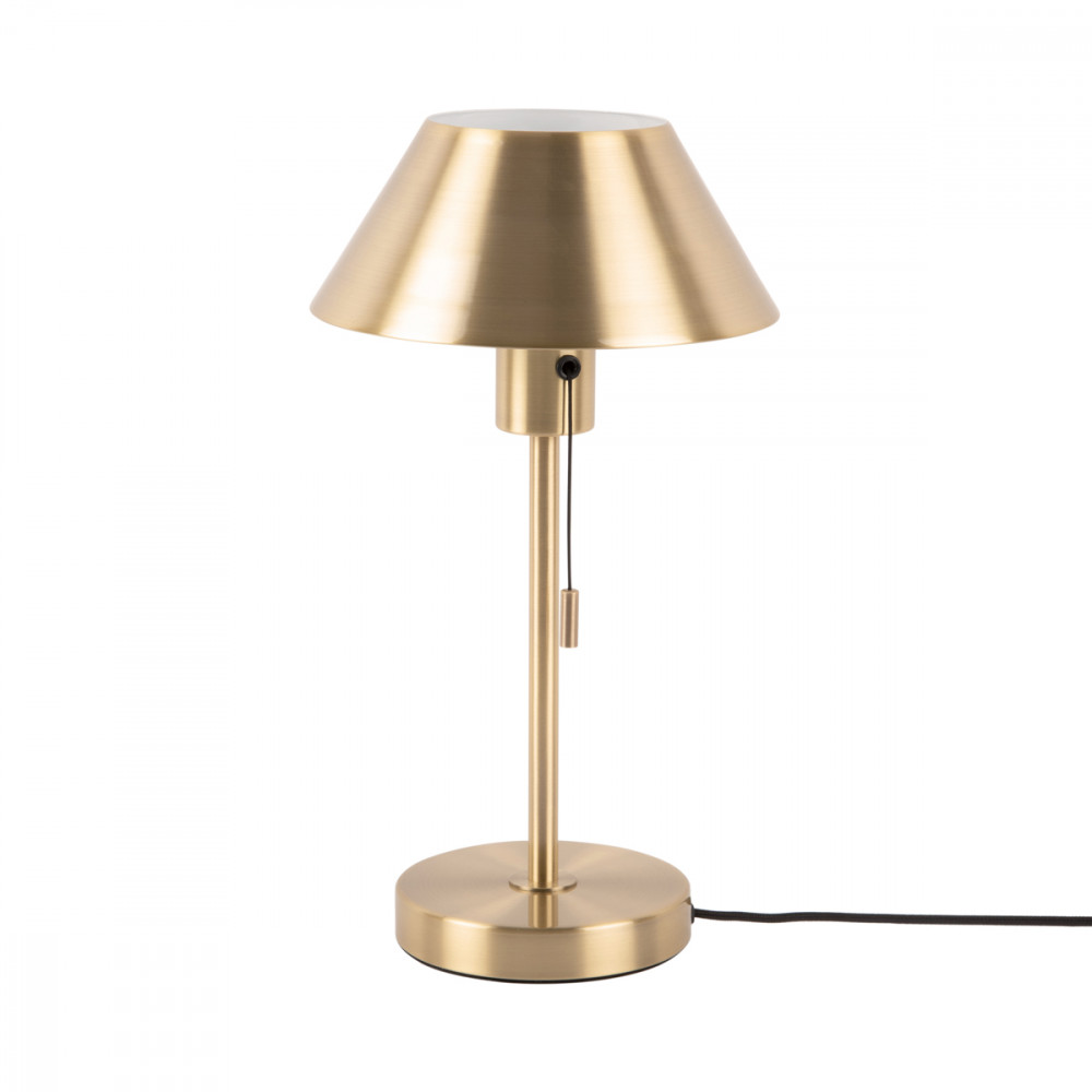 lampe de table en métal doré h36cm
