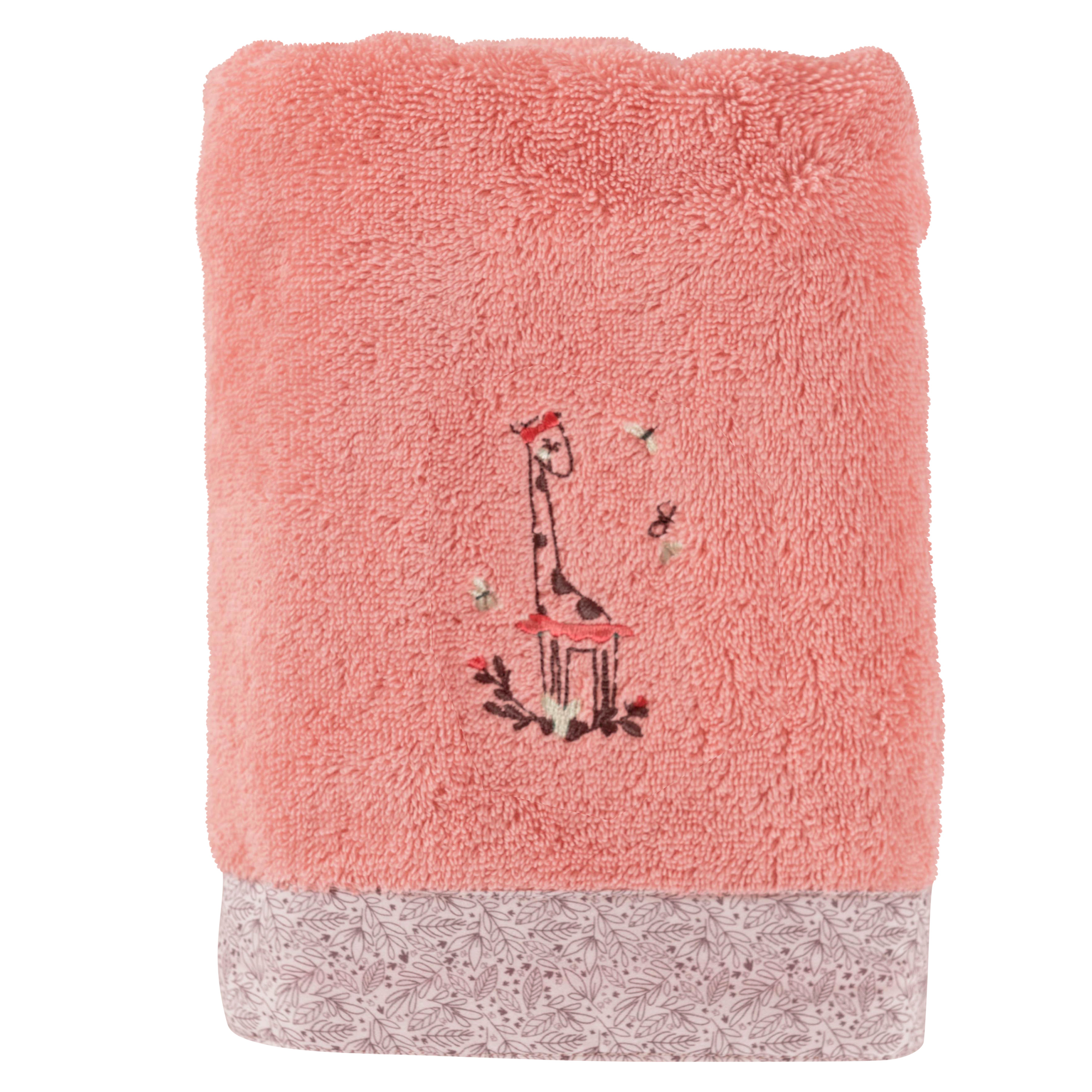 Drap de bain coton biologique rose rose