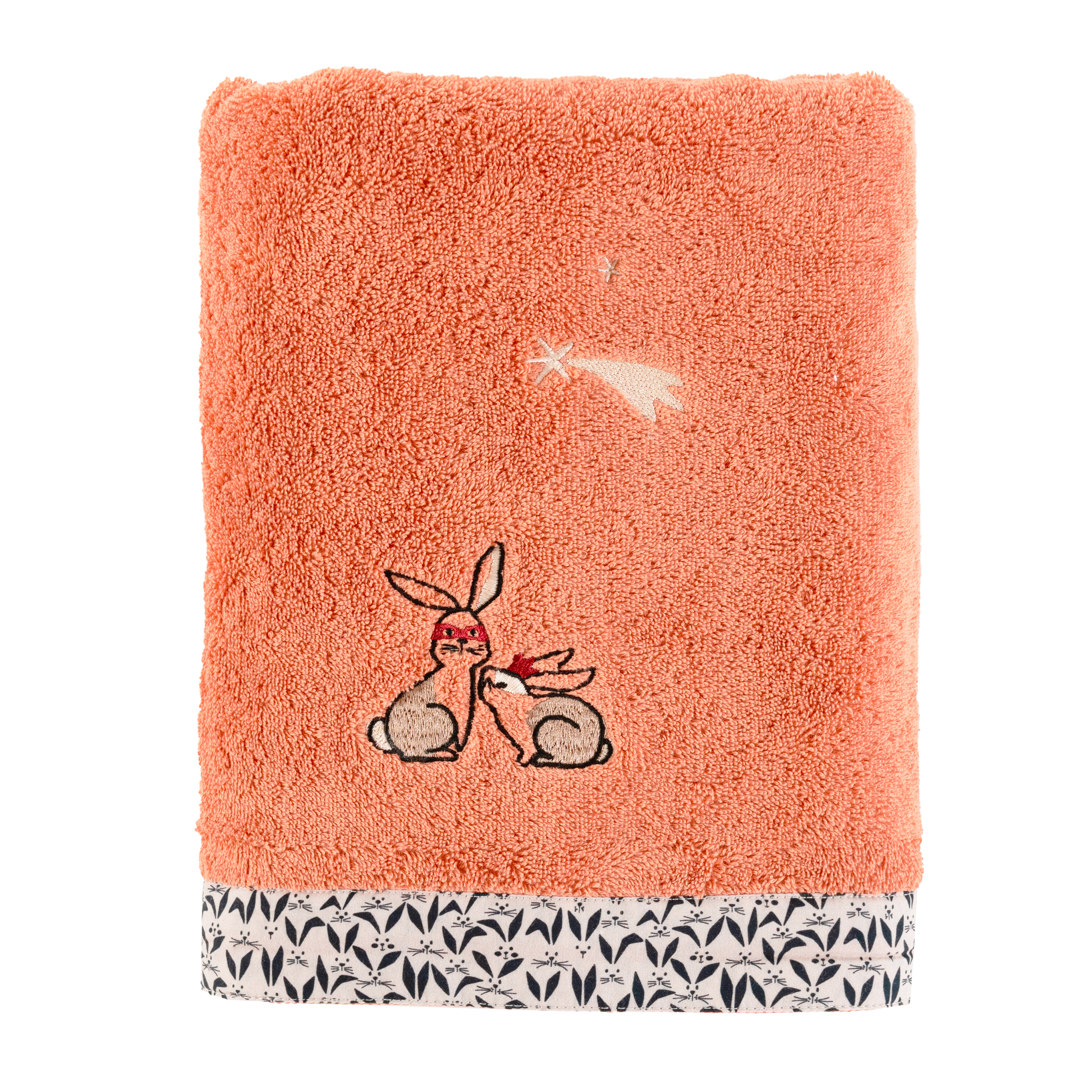 Drap de bain coton biologique orange