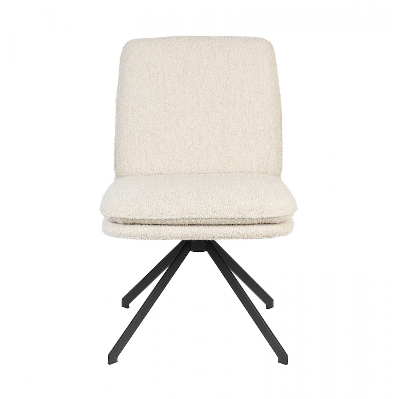 Chaise en tissu blanc
