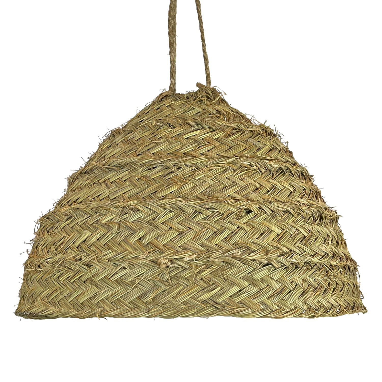 Lampe en fibres naturelles en forme d&rsquo;igloo D.40 cm