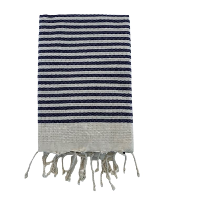 Fouta traditionnelle Yadara Navy 100x200 190g/m²