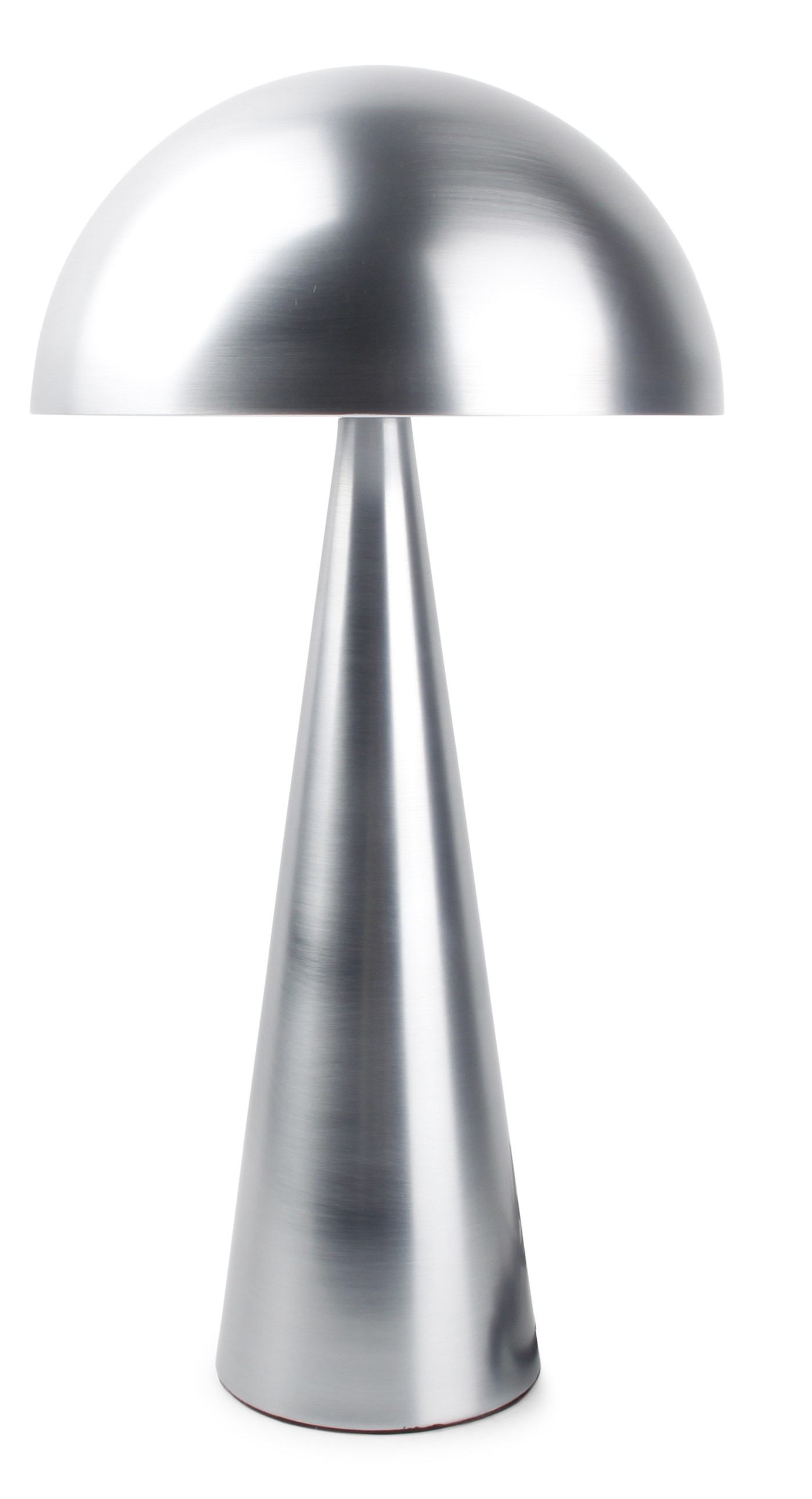 lampe de table en métal argenté 25xh50cm