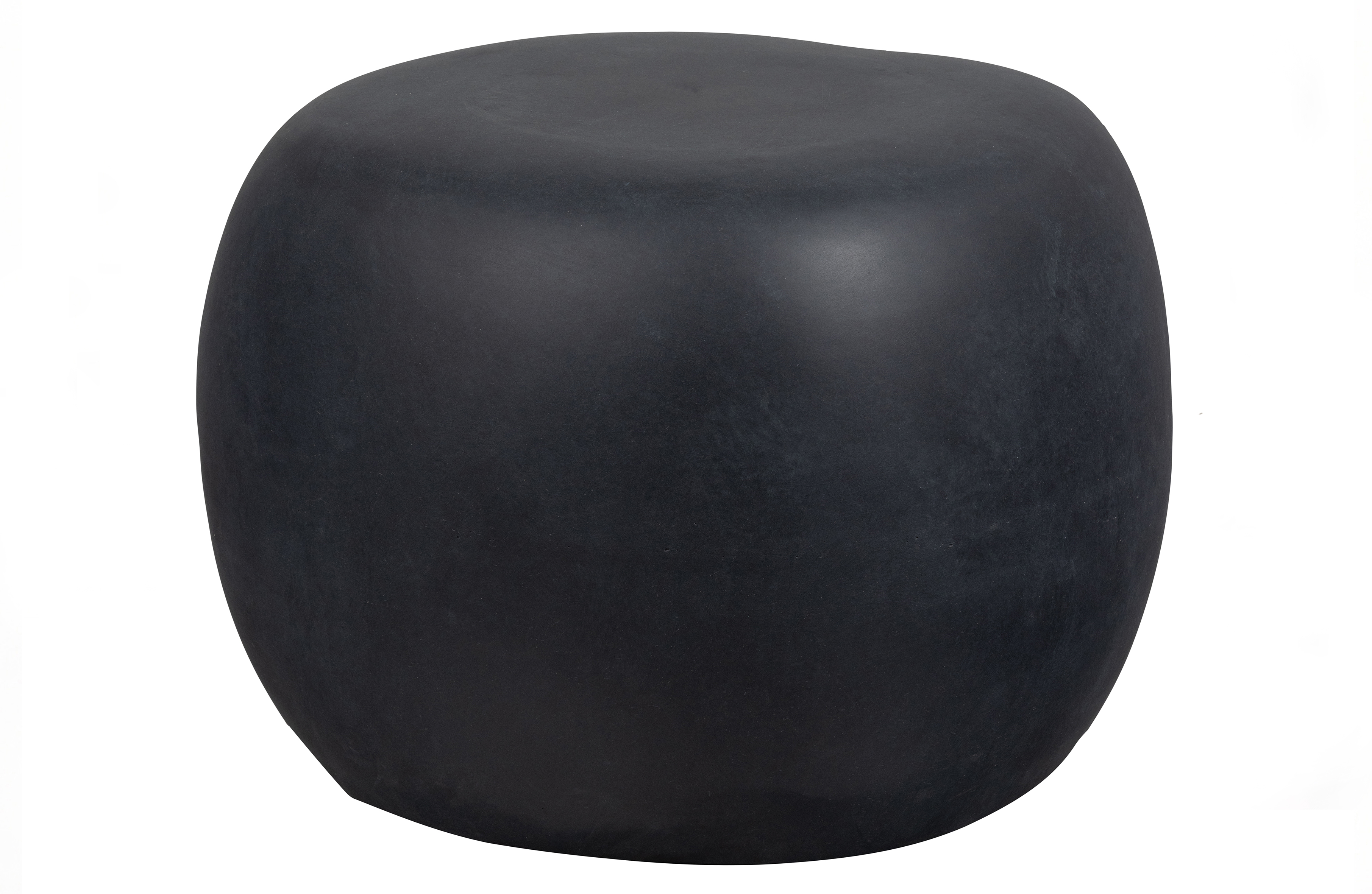 table basse en fibre d'argile d50cm gris anthracite