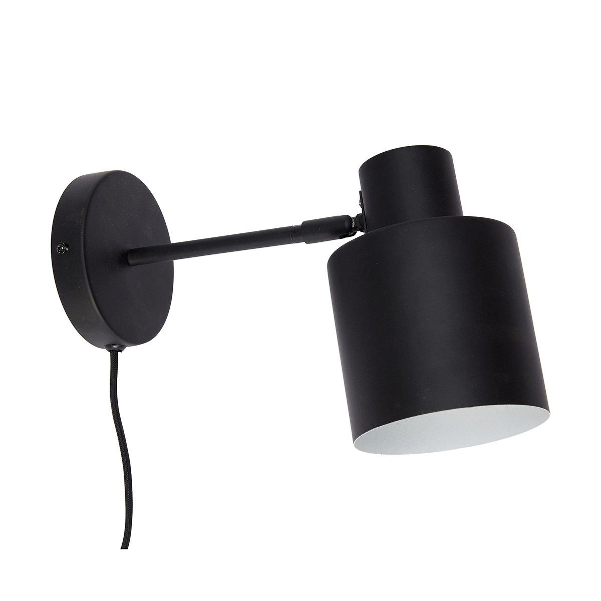 Lampe murale en noir