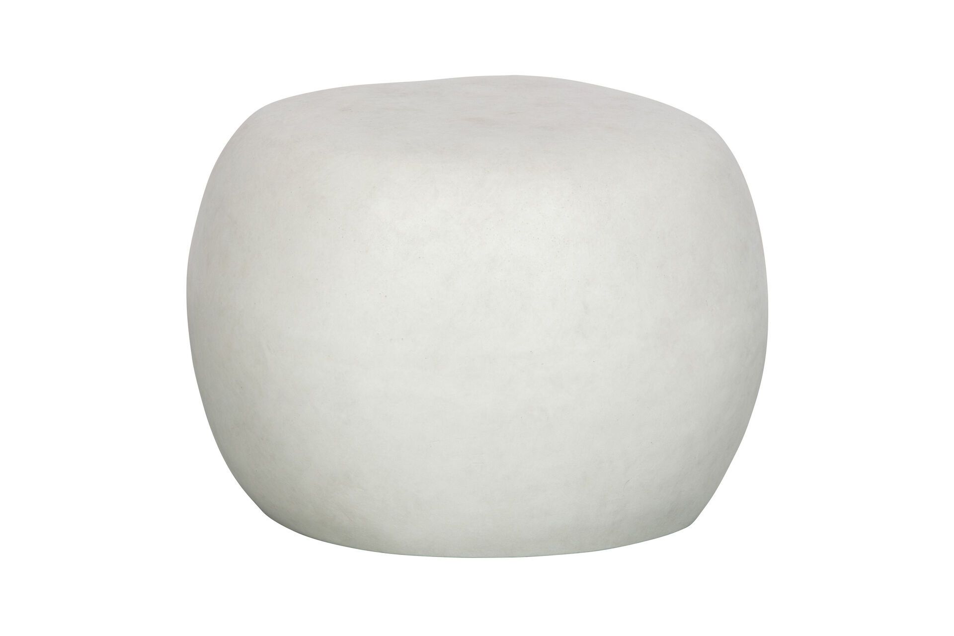 Table basse en fibre d'argile D50cm blanc
