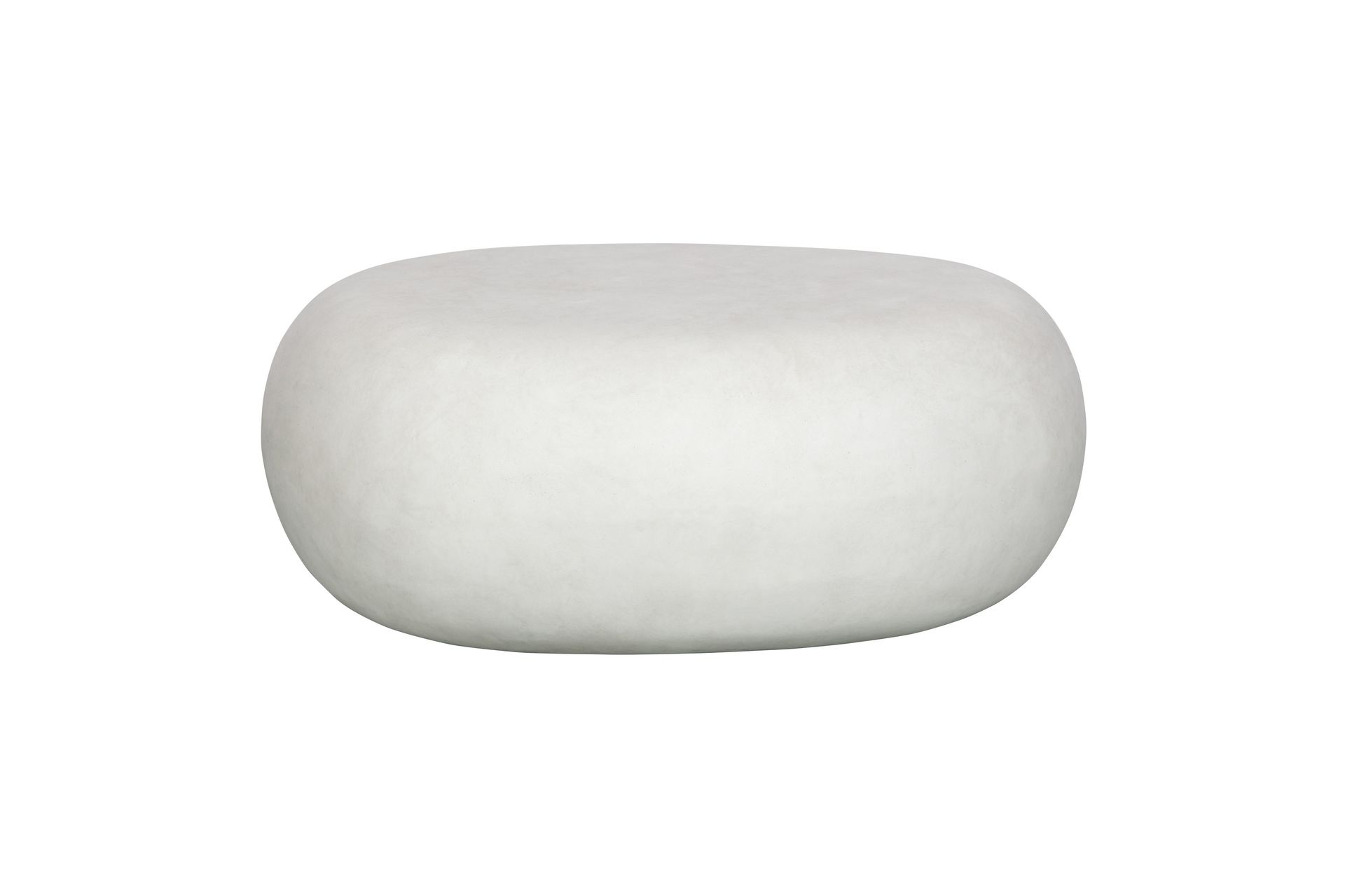 table basse en argile blanche pebble