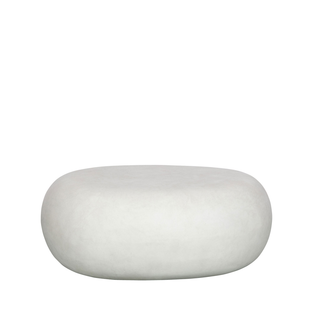 Table basse en argile blanche