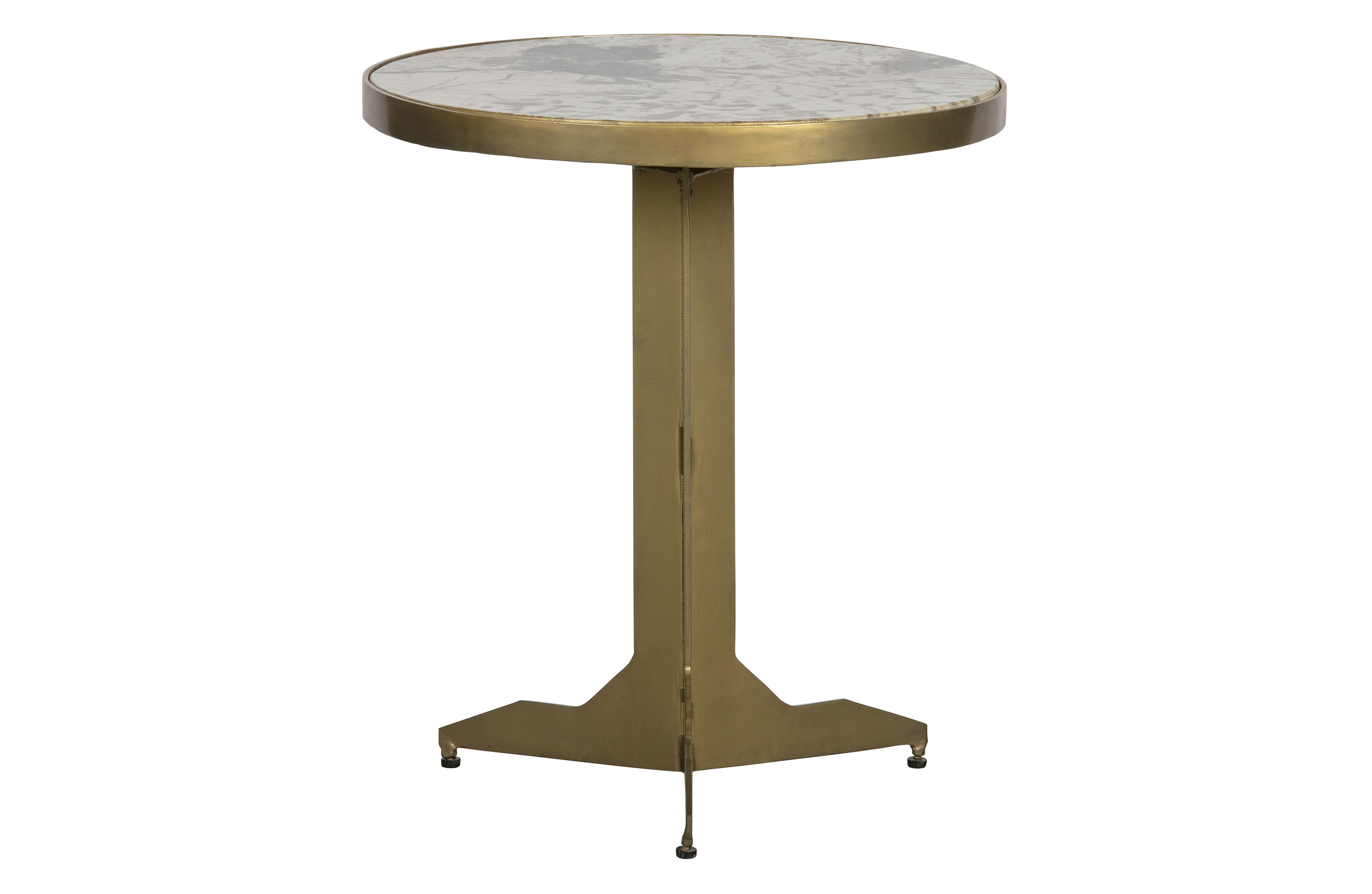 table d'appoint ronde marbre doré bout de canapé