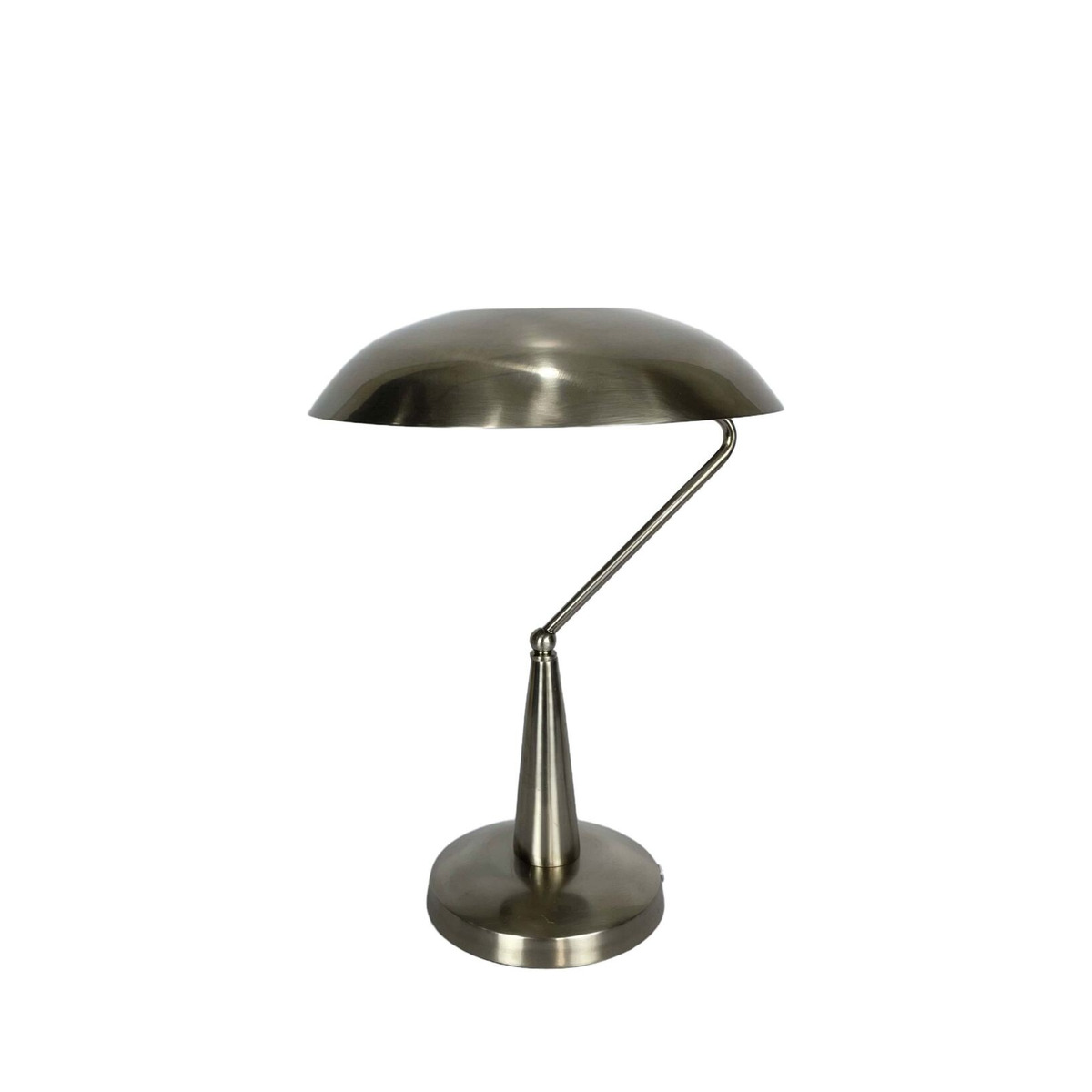 Lampe de bureau en métal soucoupe