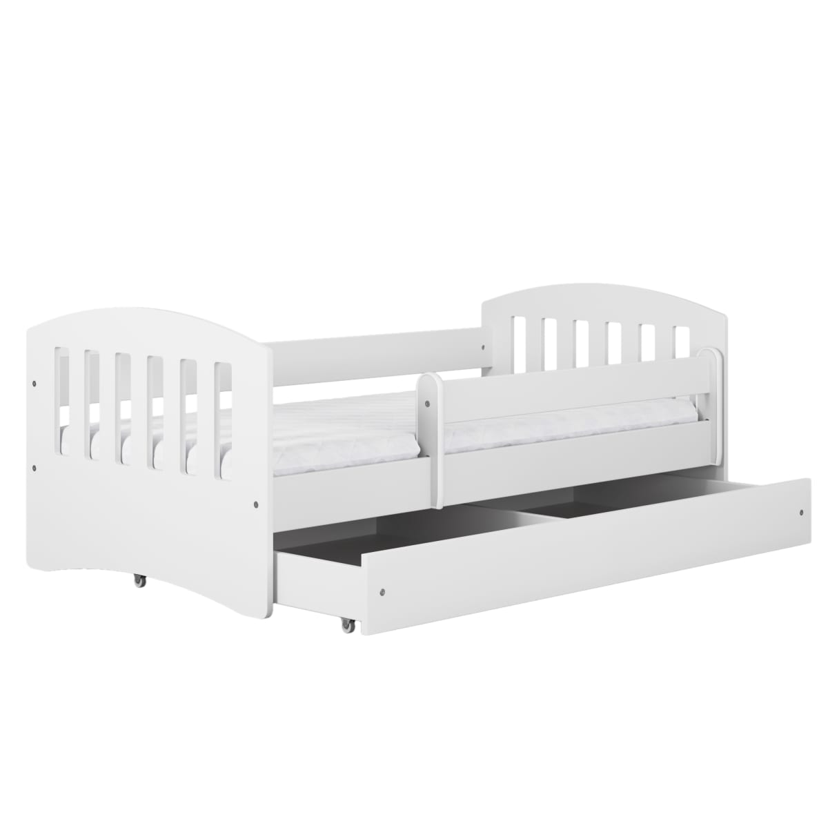 Lit Enfant à barrière 160x80cm avec tiroir et matelas inclus (Kocot Kids) - Image 1