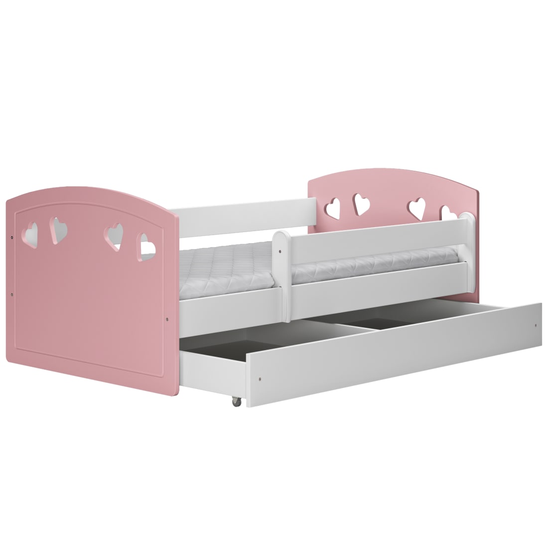 Lit Enfant à barrière 160x80 cm avec tiroir - matelas non inclus (Kocot Kids) - Image 1