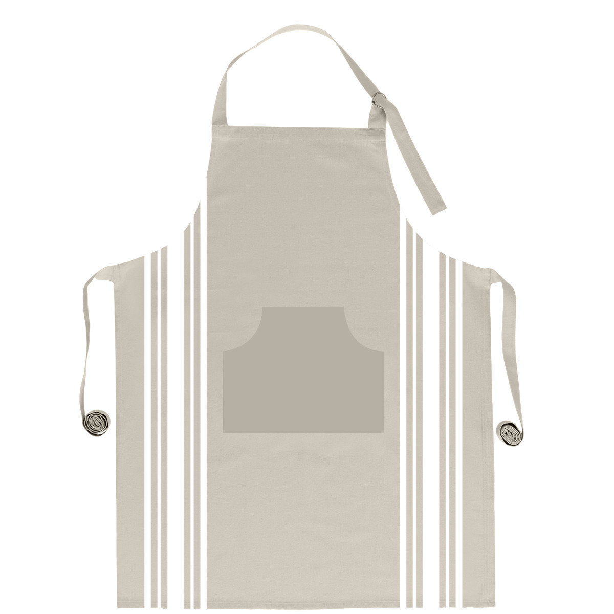 tablier de cuisine en coton  blanc 70 x 90 cm