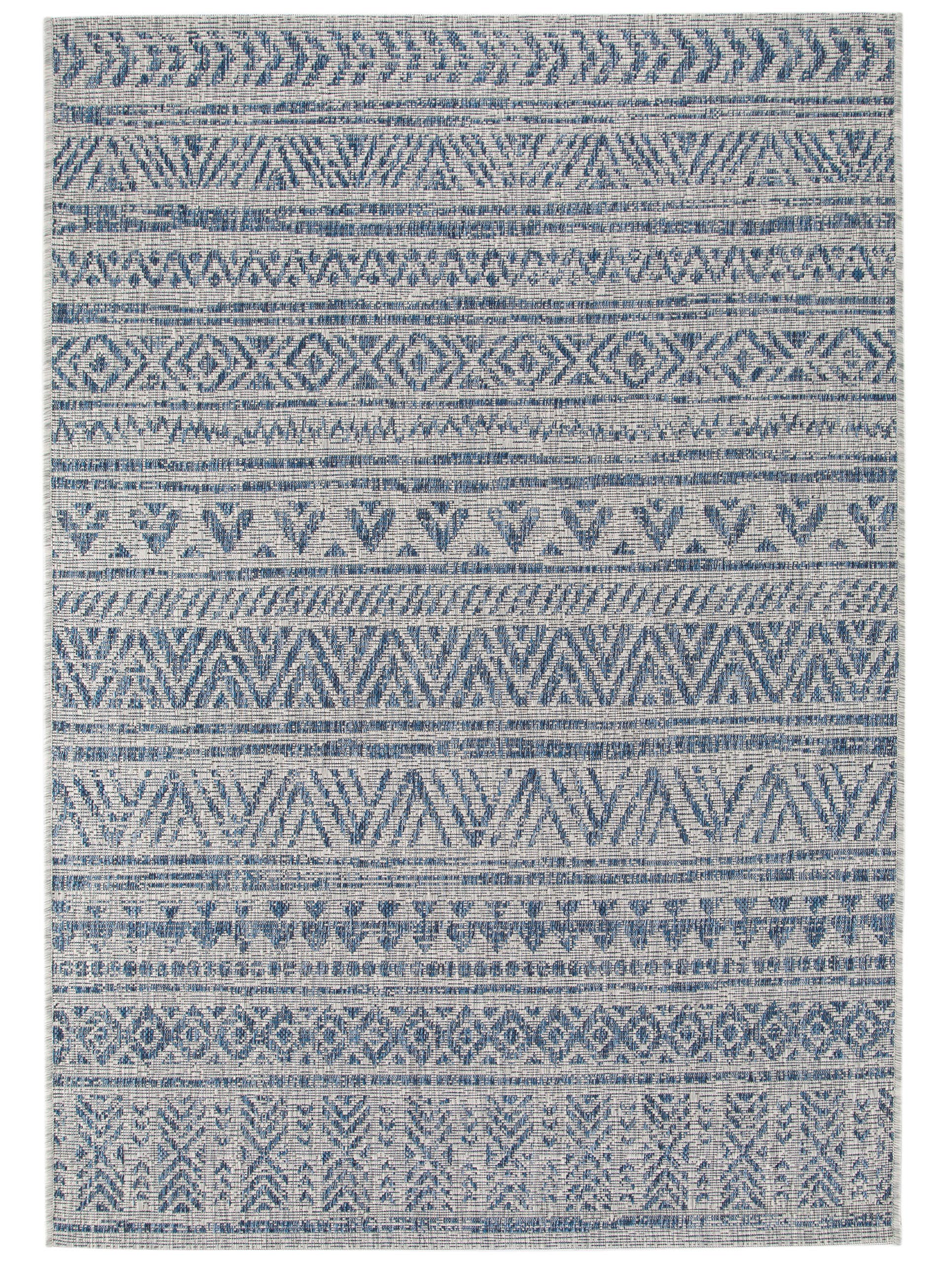 Tapis d'extérieur & intérieur bleu 120x170