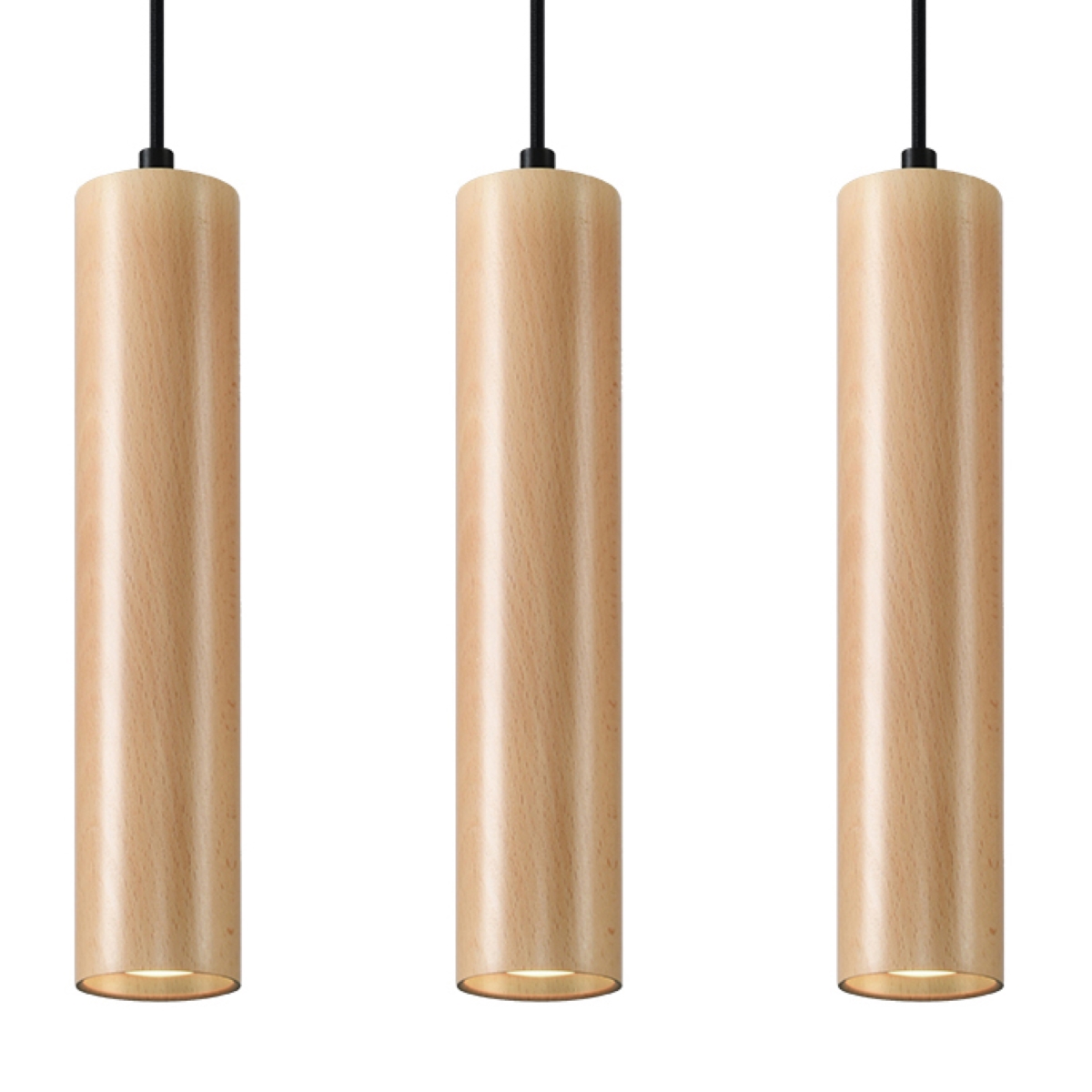 Suspension tube en bois, L: 45cm