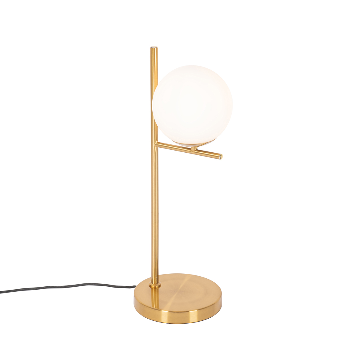 lampe de table en acier doré/laiton