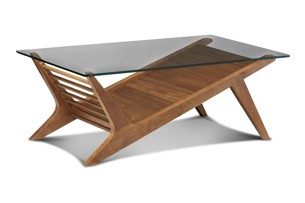 table basse scandinave en bois marron