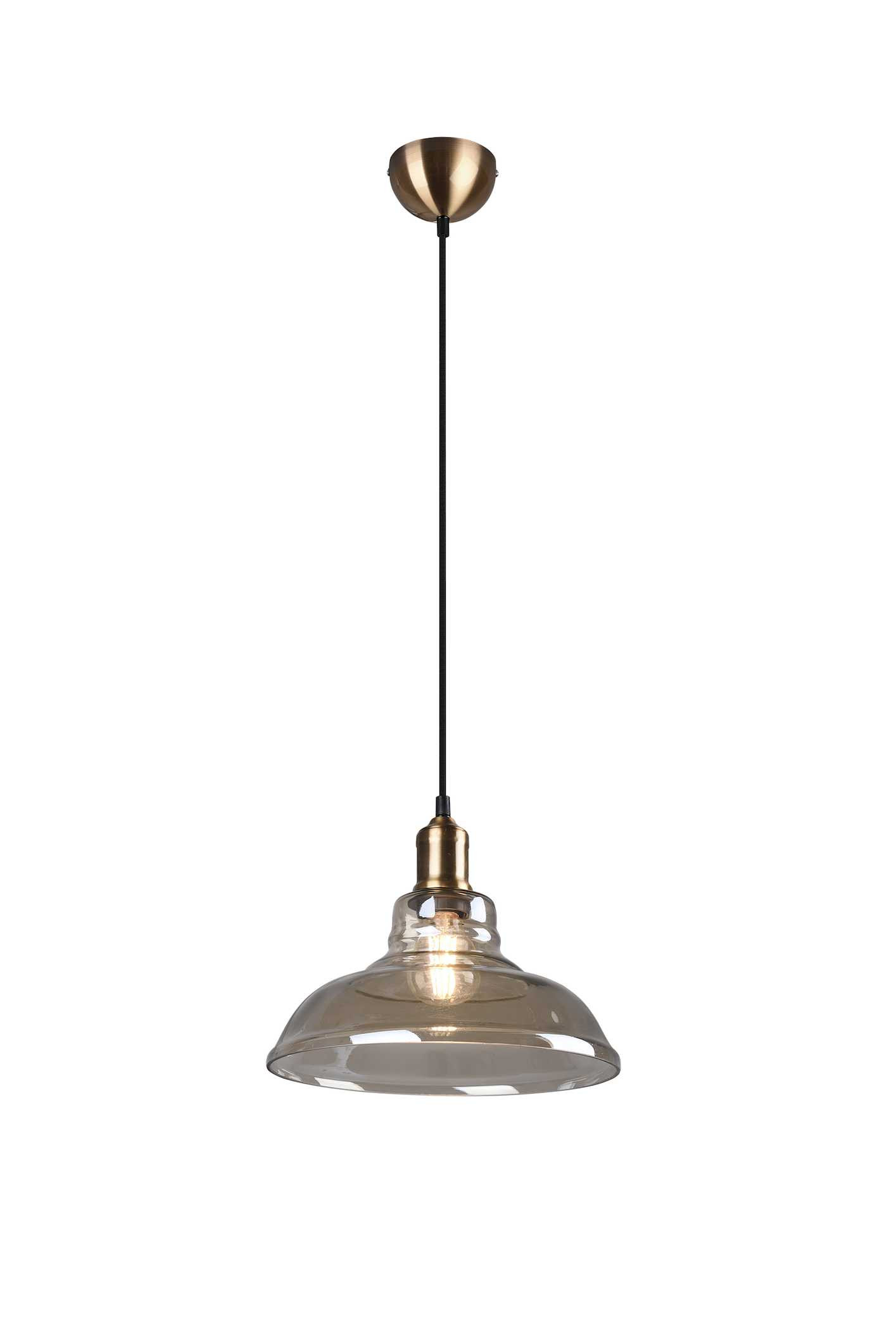 Suspension en verre laiton