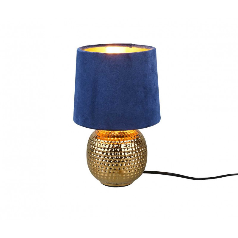 lampe design en céramique bleu