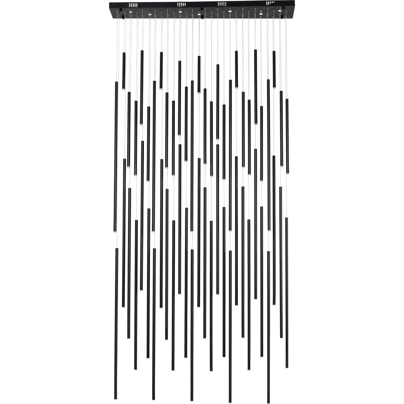 Suspension en acier noir 56 tubes