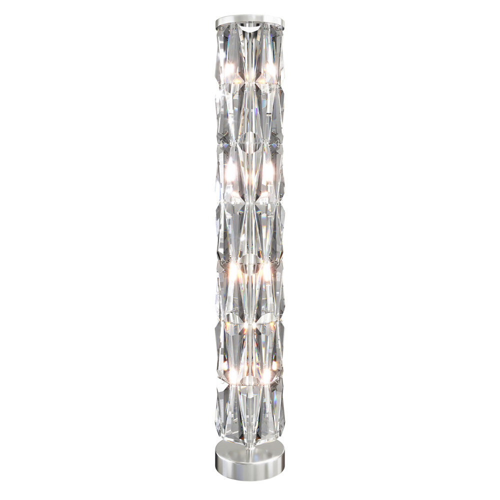 Lampadaire moderne décoratif chrome avec des détails brillants
