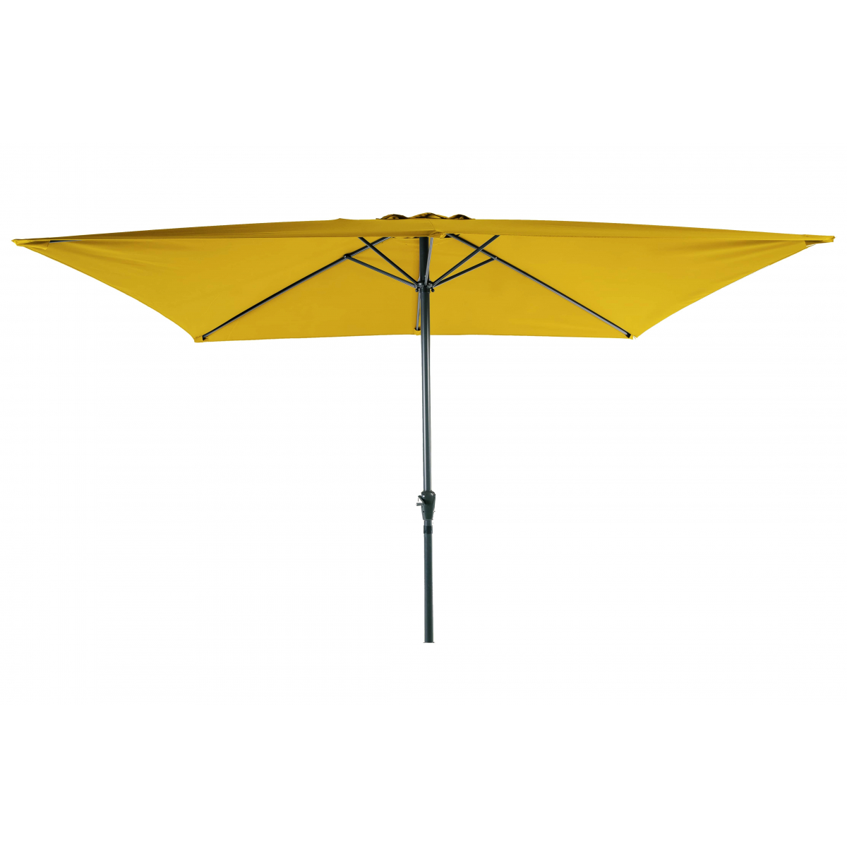 Parasol Rectangulaire Jaune Solaire 2x3m 38mm - Aluminium