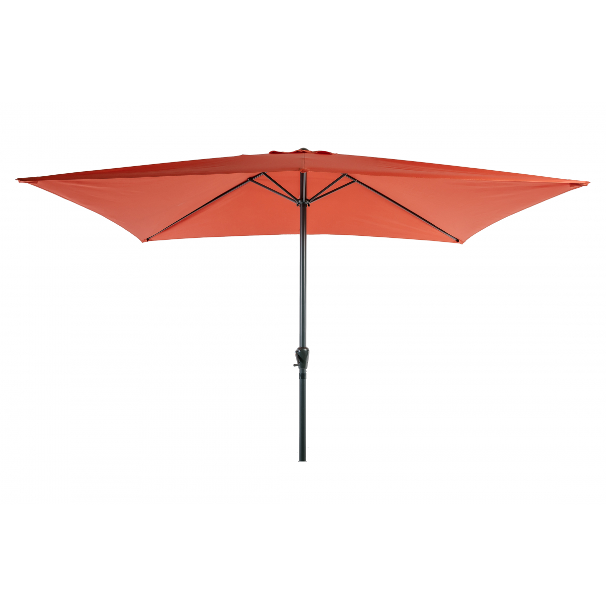 Parasol Rectangulaire Orange Brûlé 2x3m 38mm - Aluminium