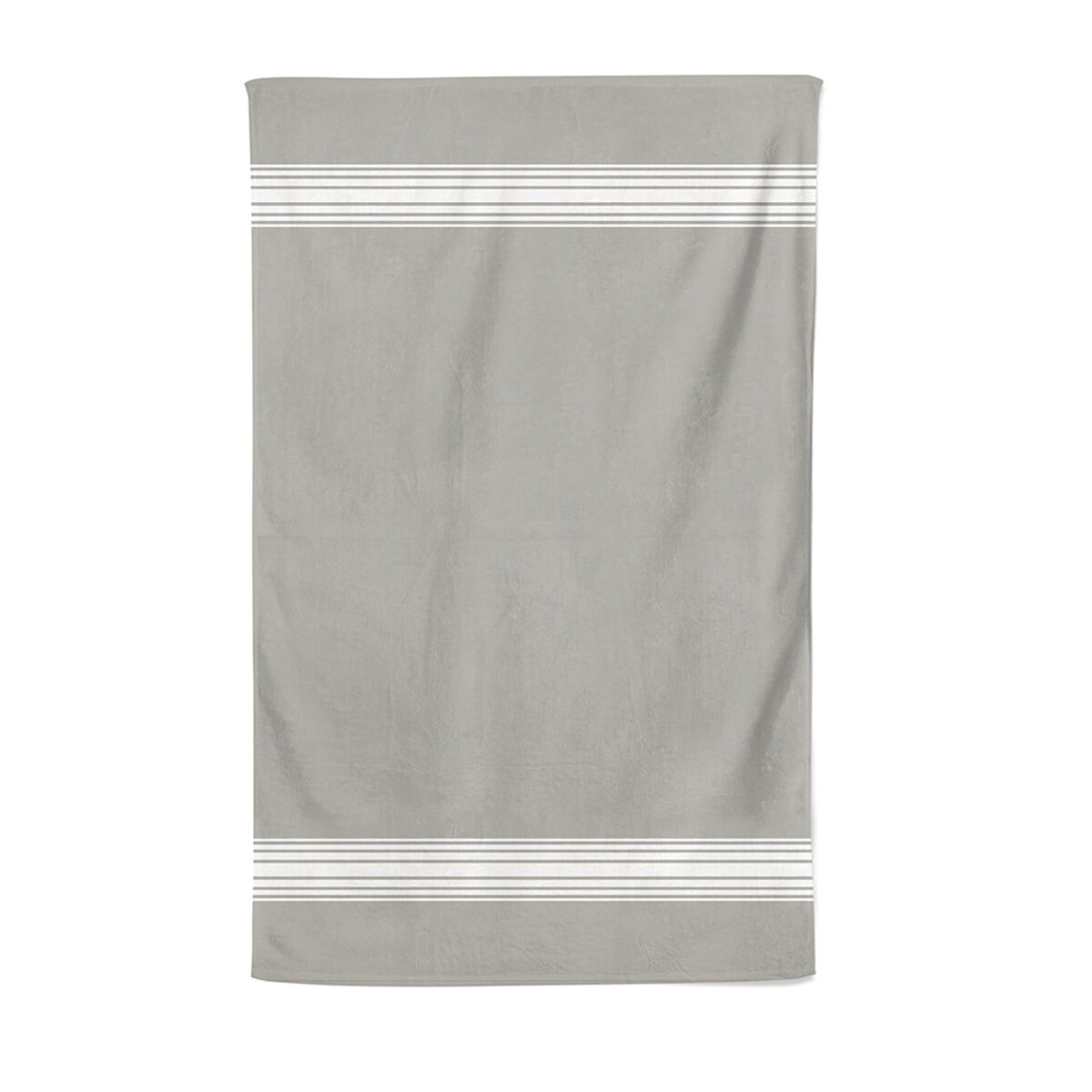drap de bain coton bio gris clair 100x150 cm