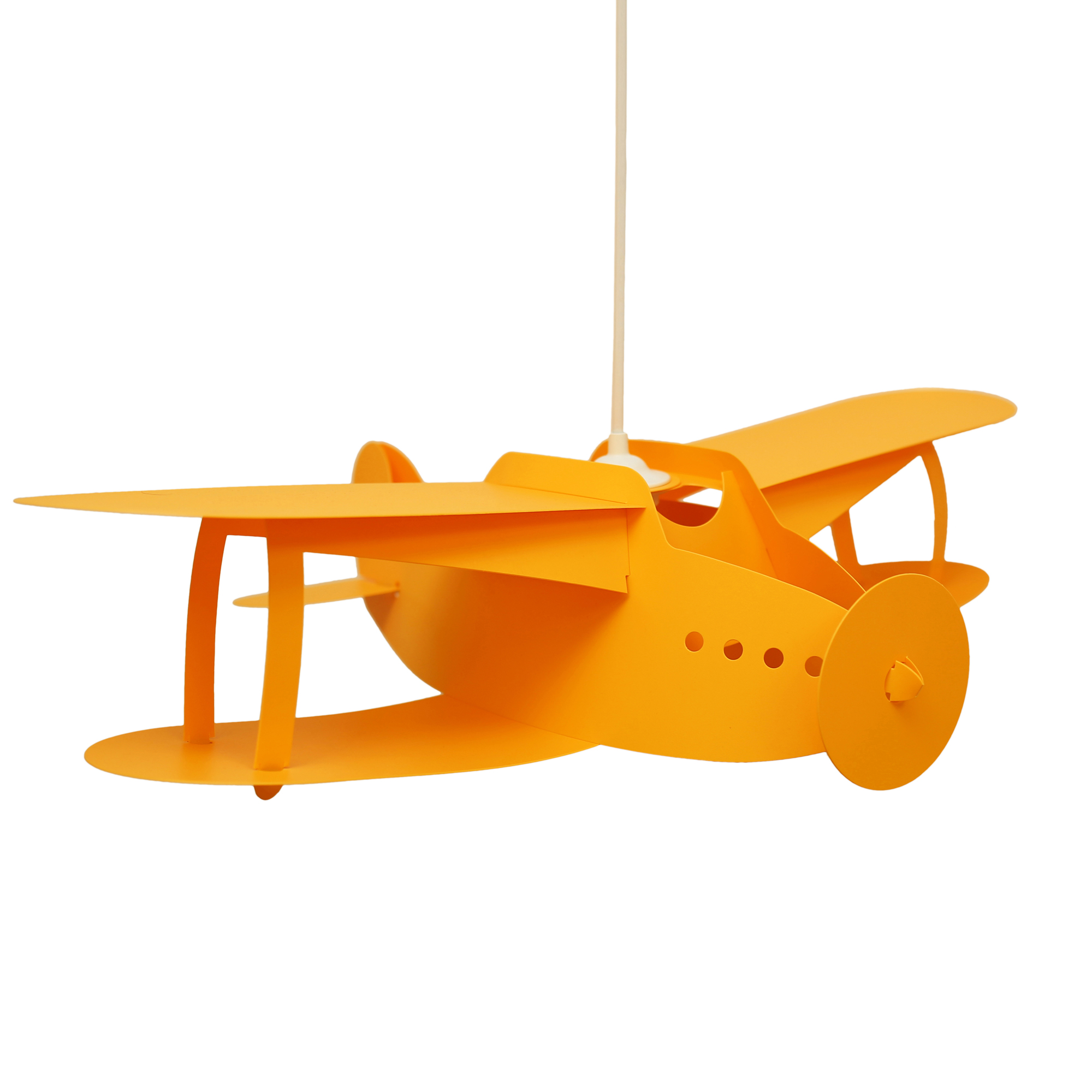 suspension enfants avion orange 50cm