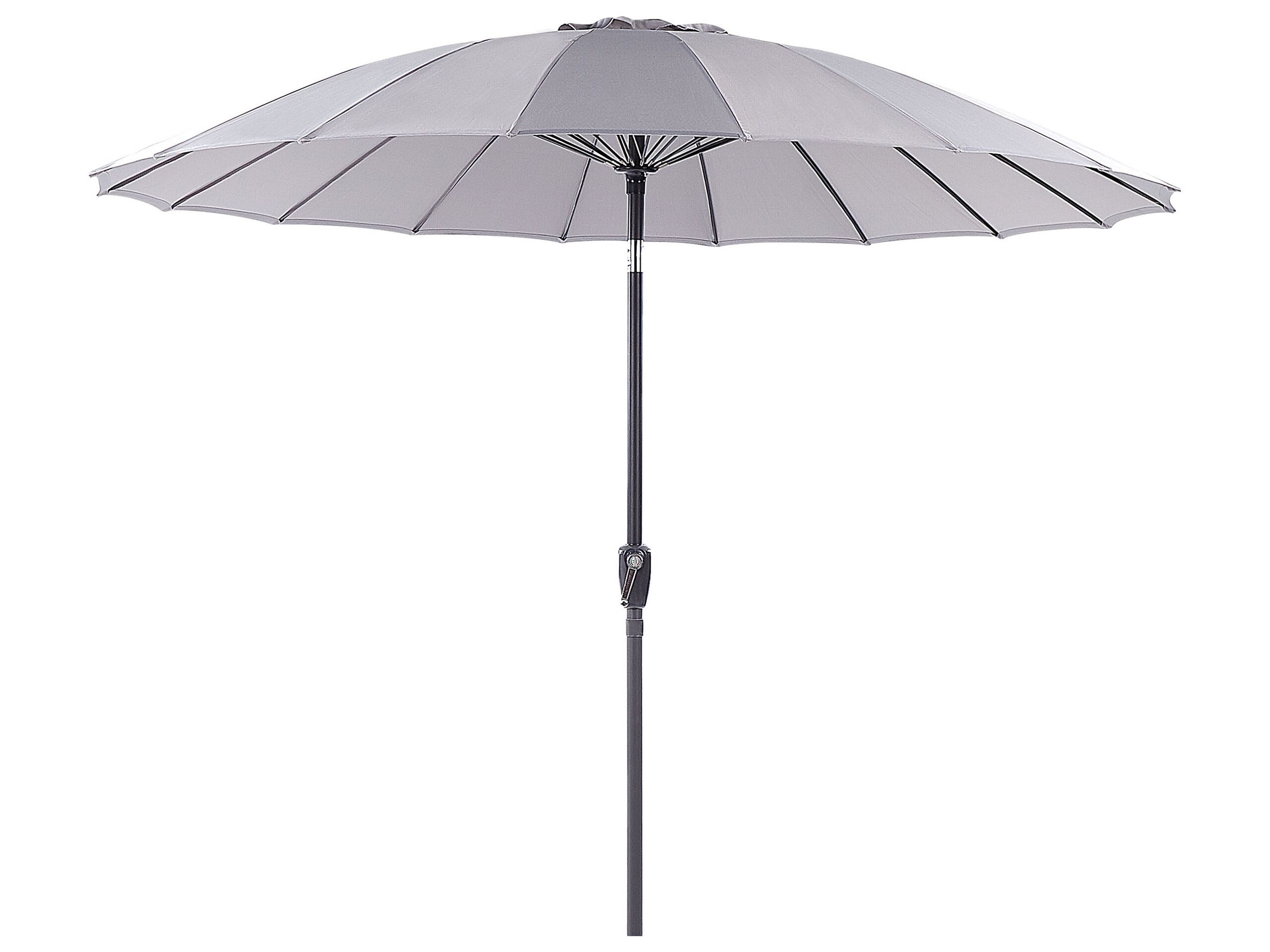 Parasol de jardin ⌀ 2.55 m gris clair