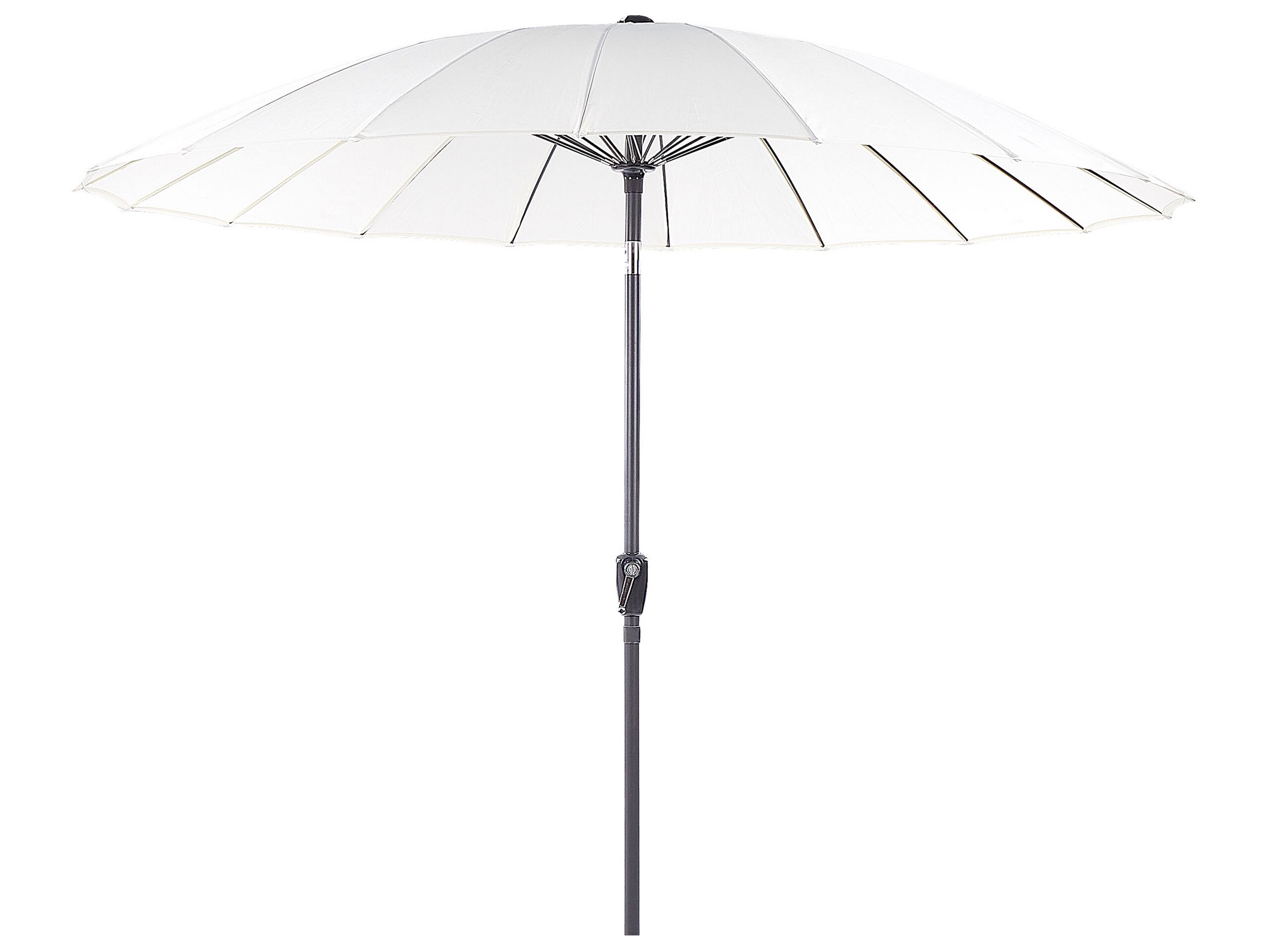 Parasol de jardin ⌀ 2.55 m beige clair