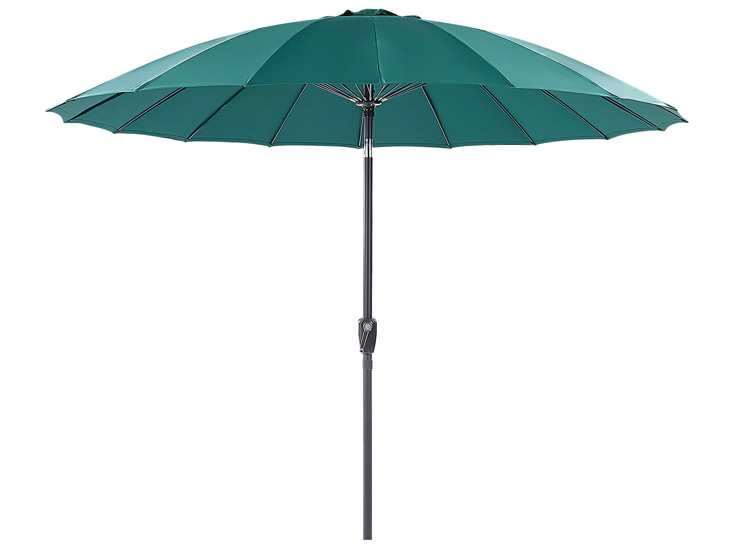 Parasol de jardin ⌀ 2.55 m vert émeraude