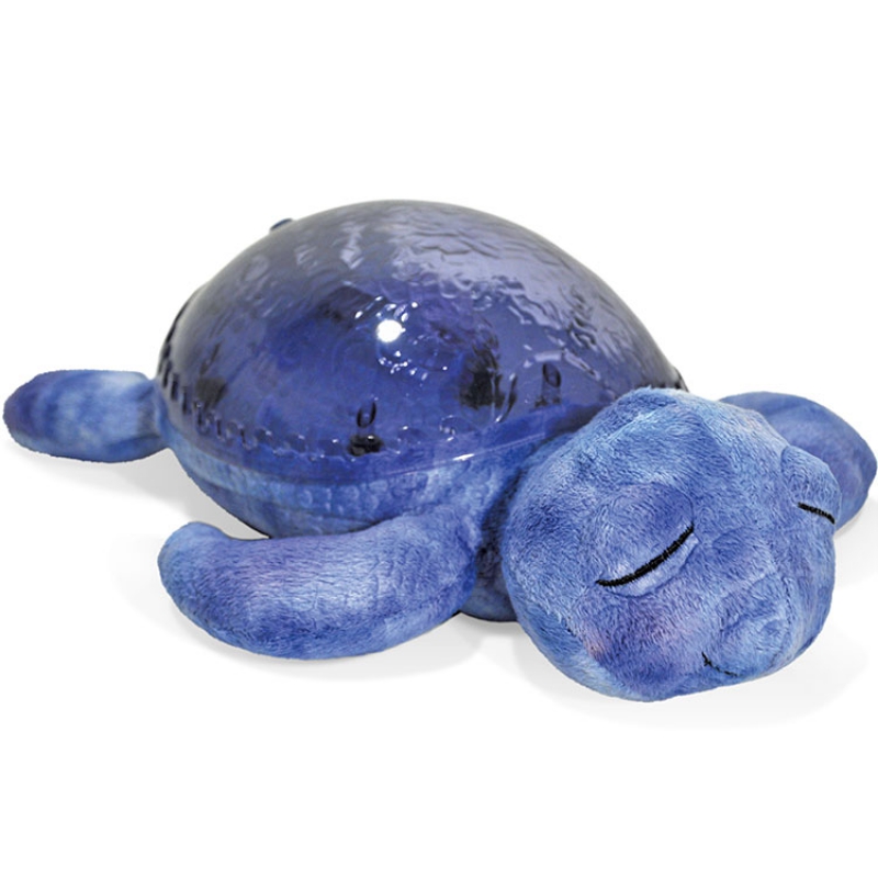 Veilleuse peluche tortue tranquille bleu marine
