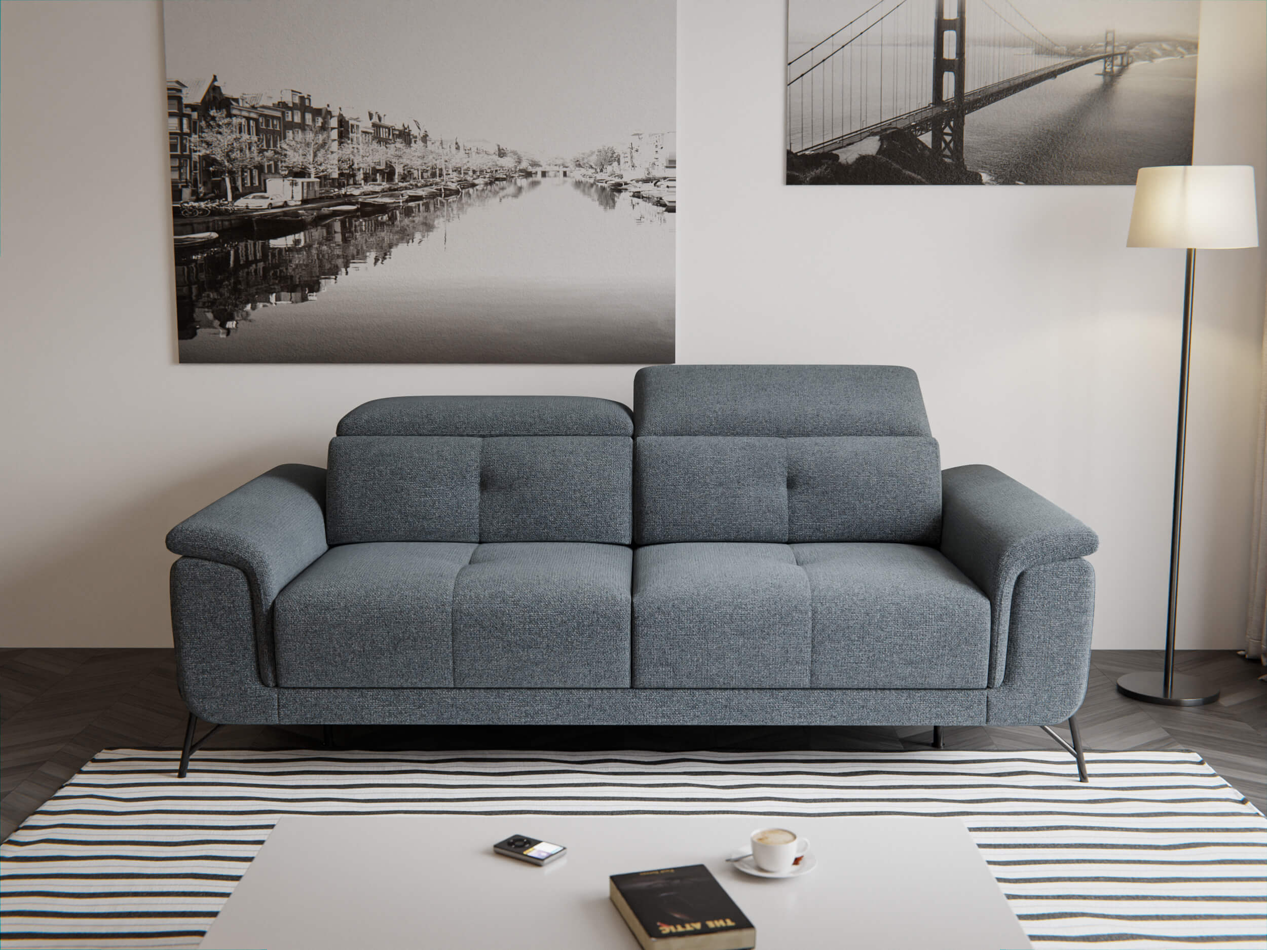 Avena - Canapé relax Gris - Vue supplémentaire 2