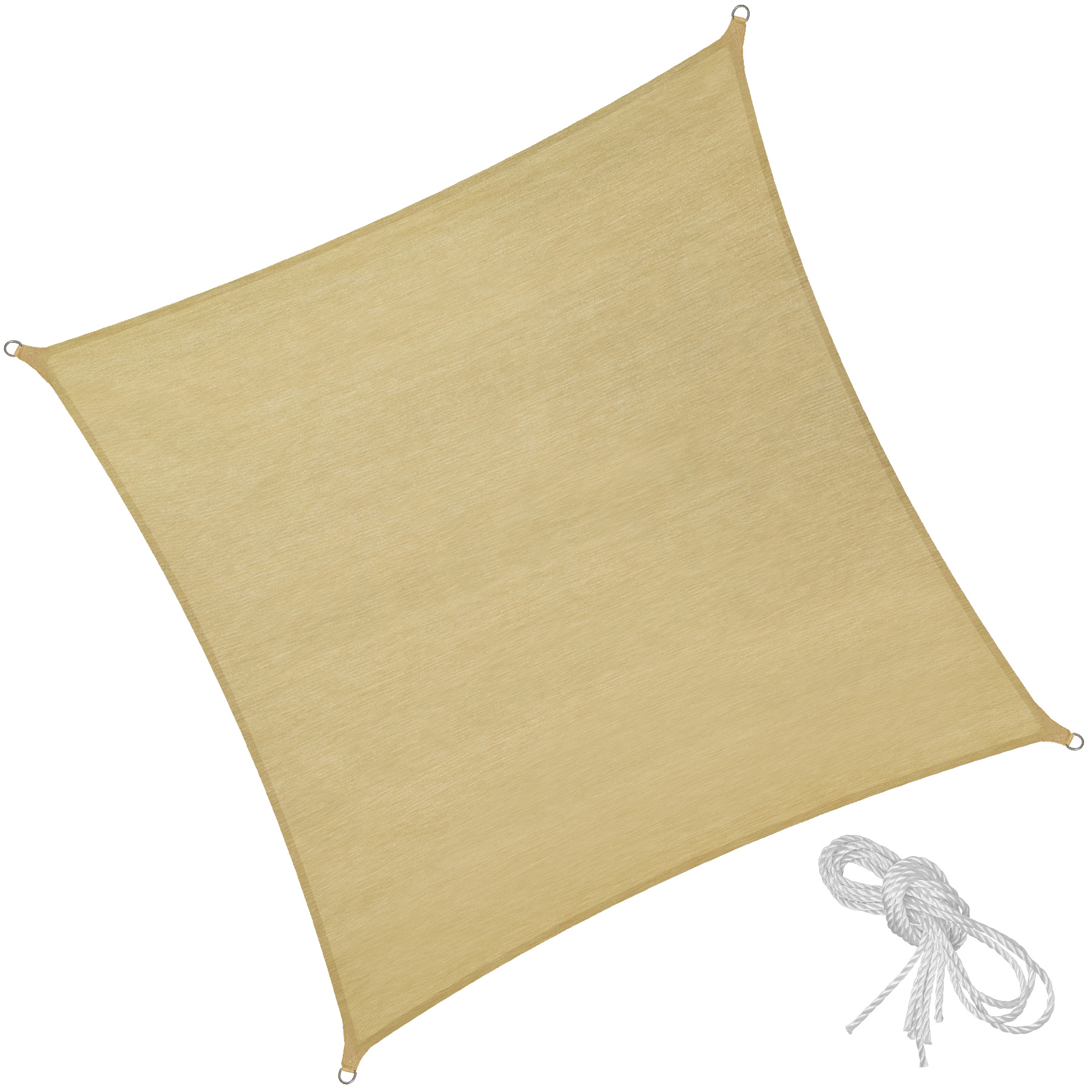 Voile d'ombrage triangulaire beige