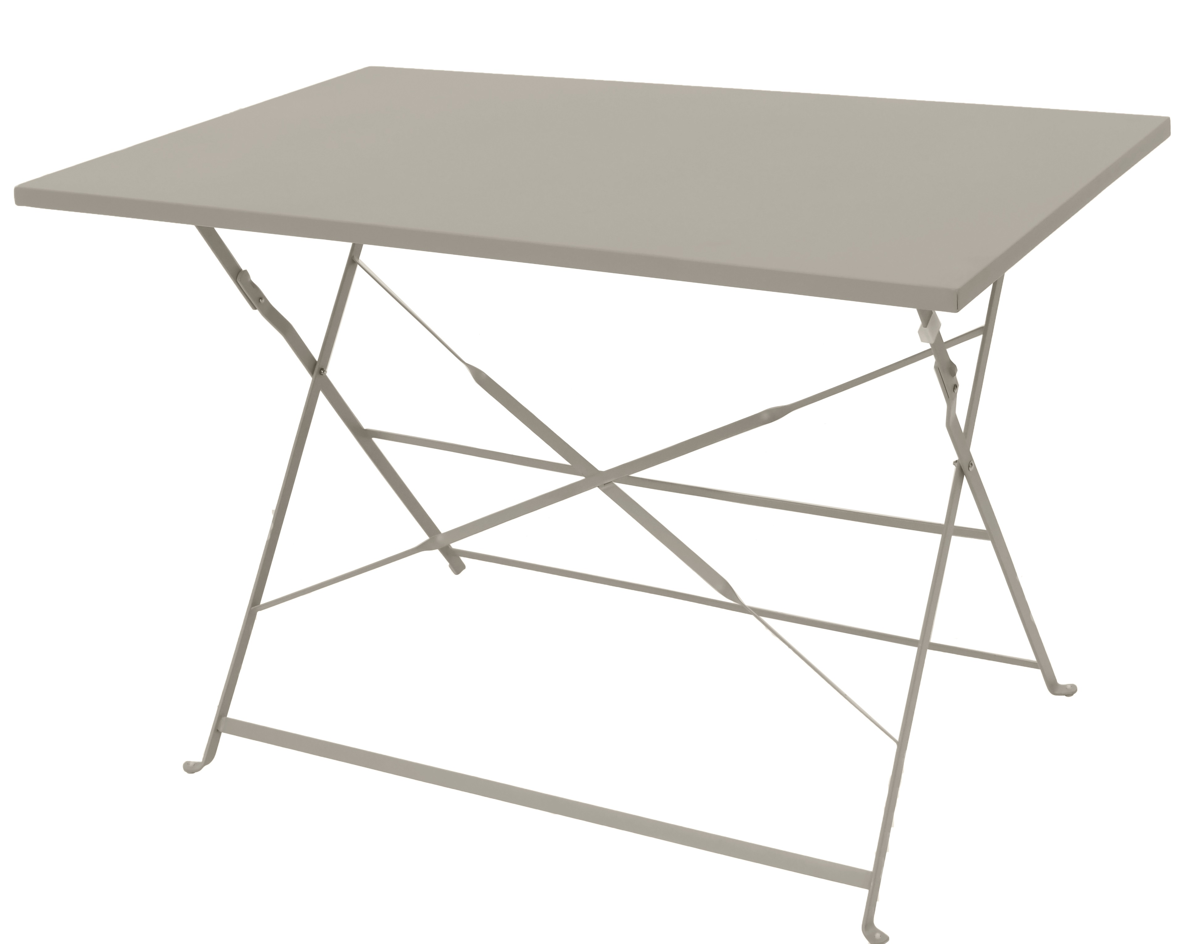 table bistrot pliante  110x70 cm en acier mastic