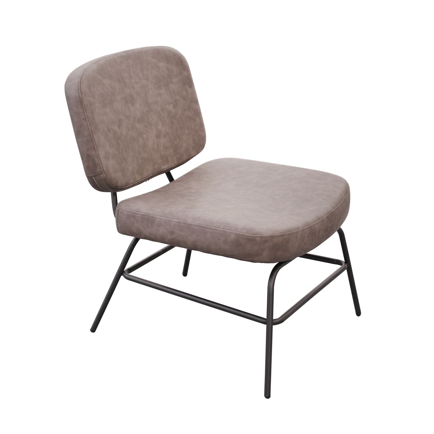 fauteuil de salon design industriel détroit gris