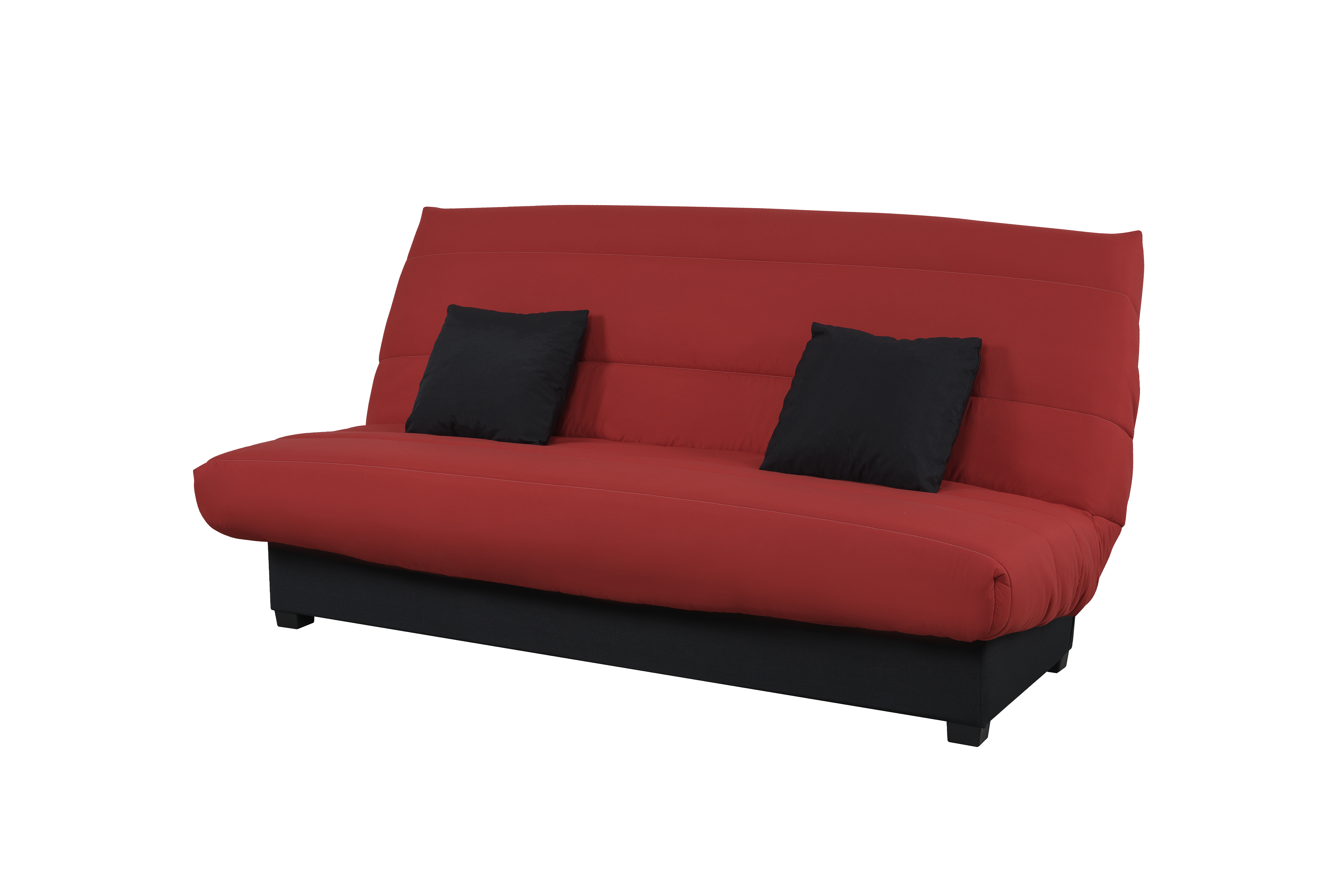 Clic clac 2 places Rouge Tissu Confort Promotion