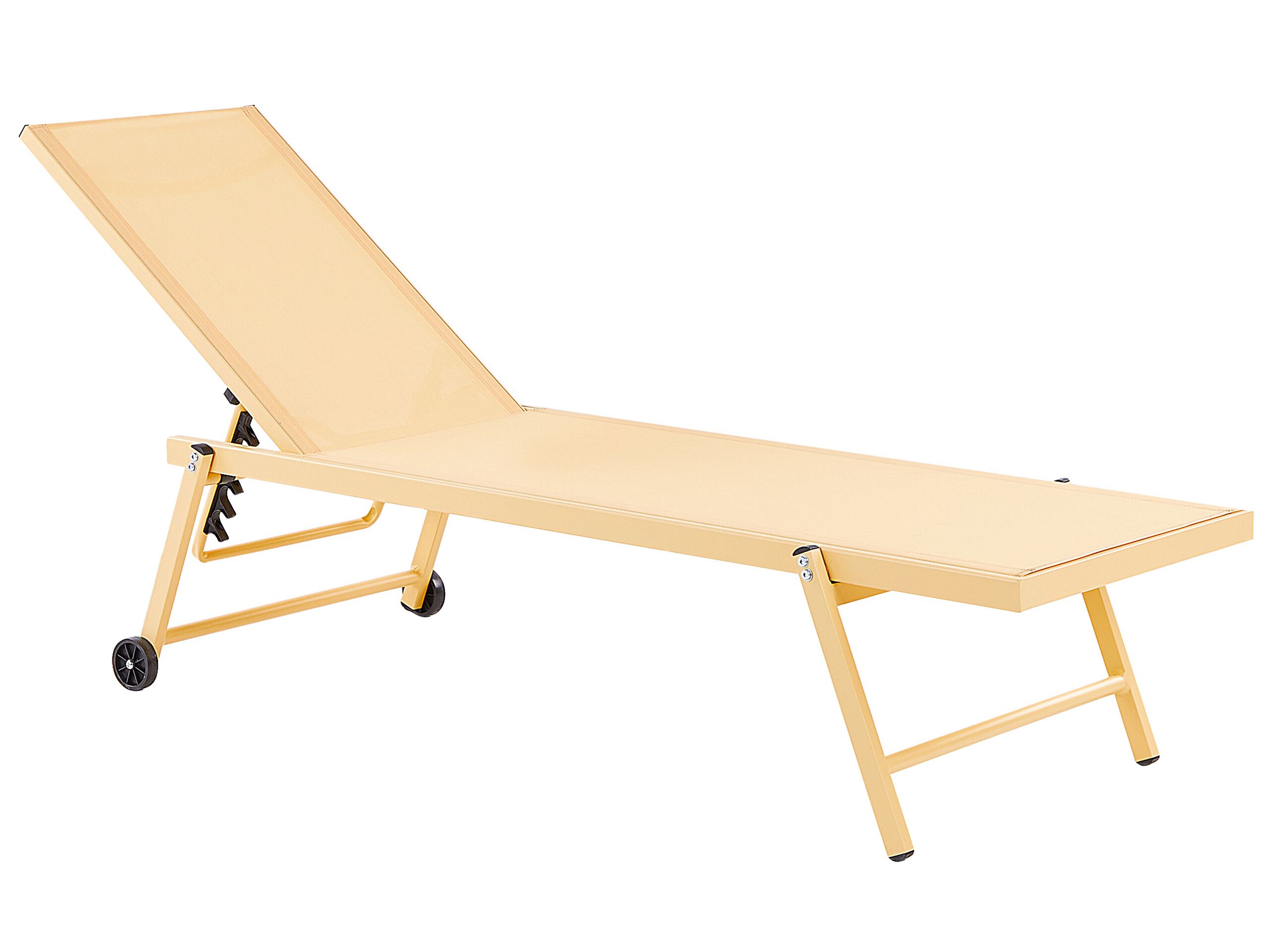 Chaise longue Métal Jaune