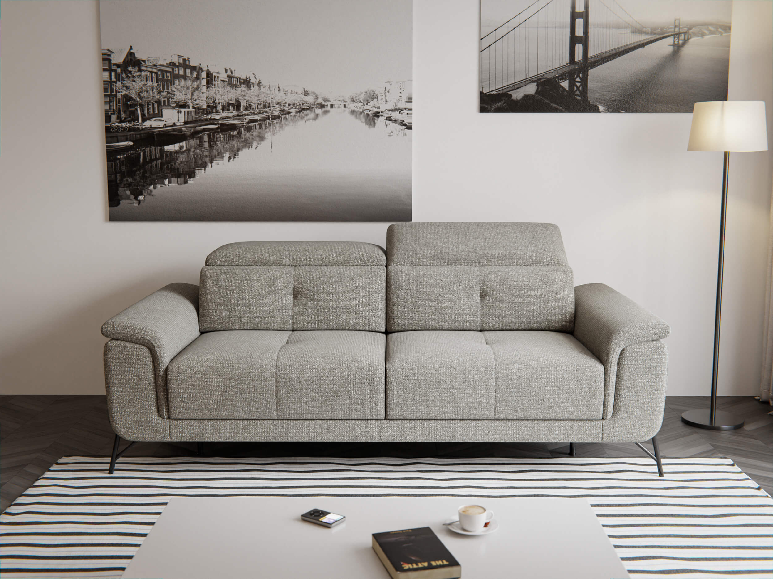 Avena - Canapé relax beige - Vue supplémentaire 2