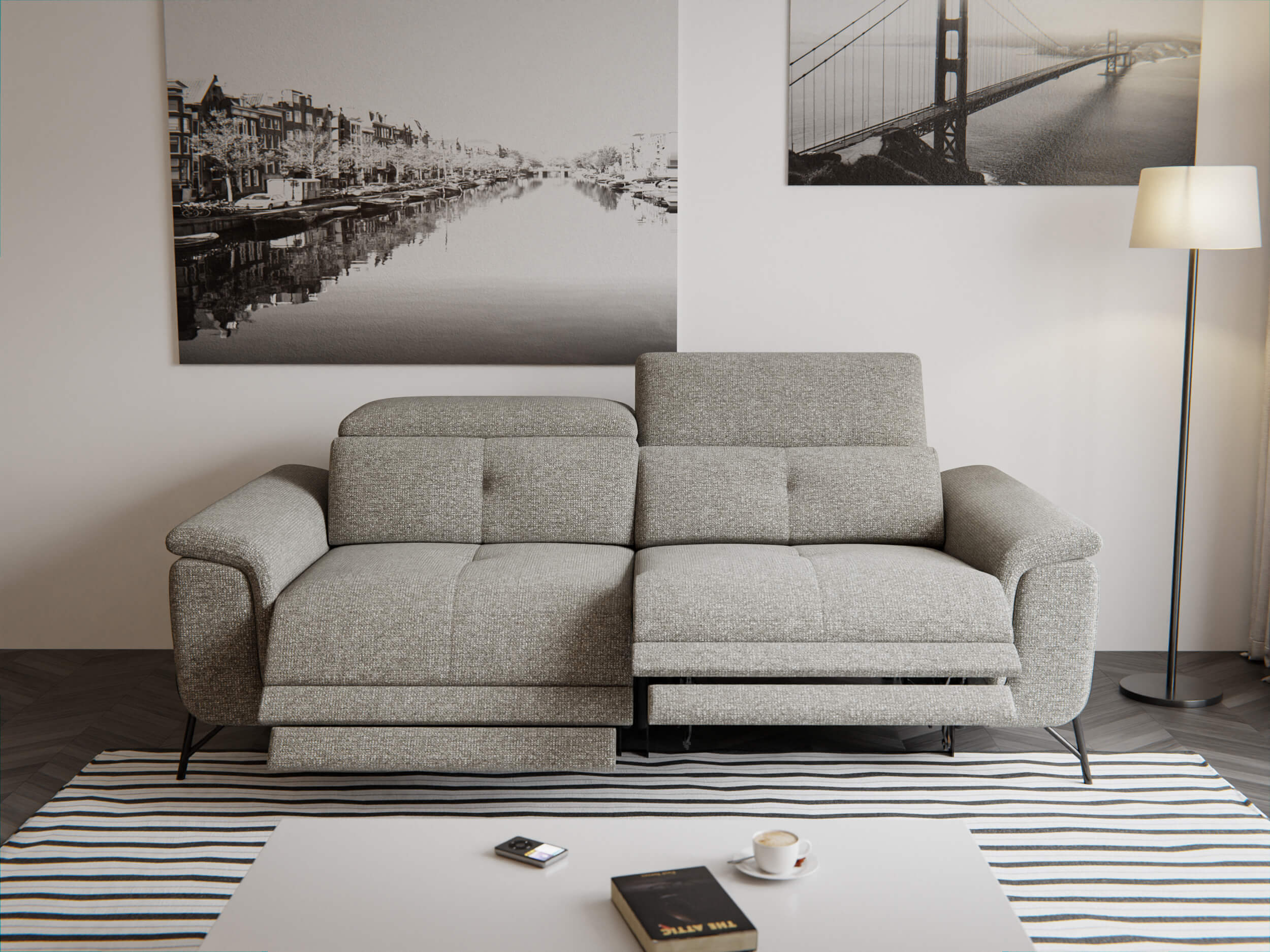 Avena - Canapé relax beige - Vue supplémentaire 2