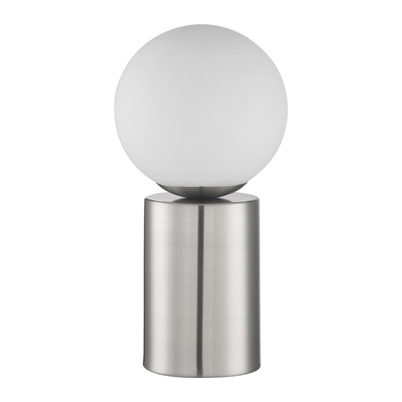 lampe de chevet tactile chrome avec globe