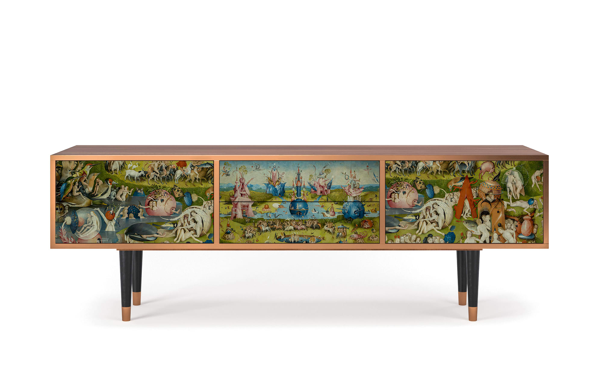 Meuble TV  multicolore 2 tiroirs et 2 portes L 170 cm