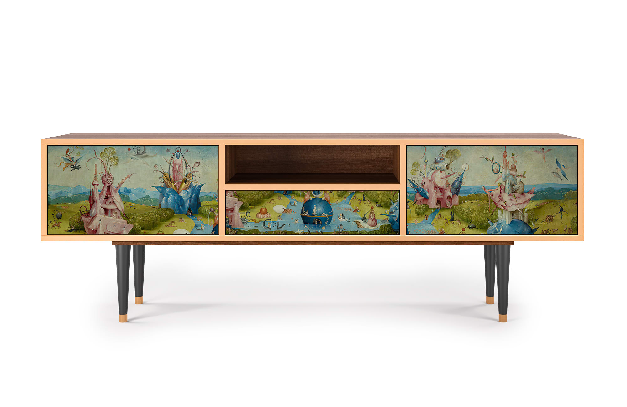 Meuble TV  multicolore 1 tiroir et 2 portes L 170 cm